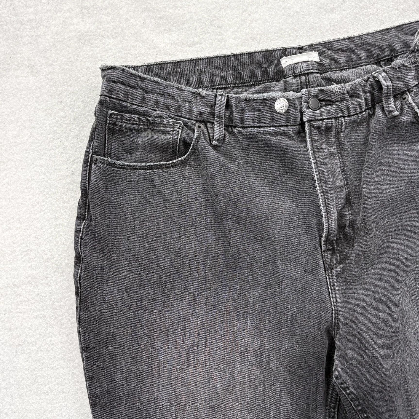 Good American Good American Good Heritage Icon Jeans Womens 16 Gray Denim Pants High Rise Relaxed 5-Pocket Pockets Zip Button Plus Size 26 in Inseam 26 in XS? Size 38" / US 16 / IT 52 - 2 Thumbnail