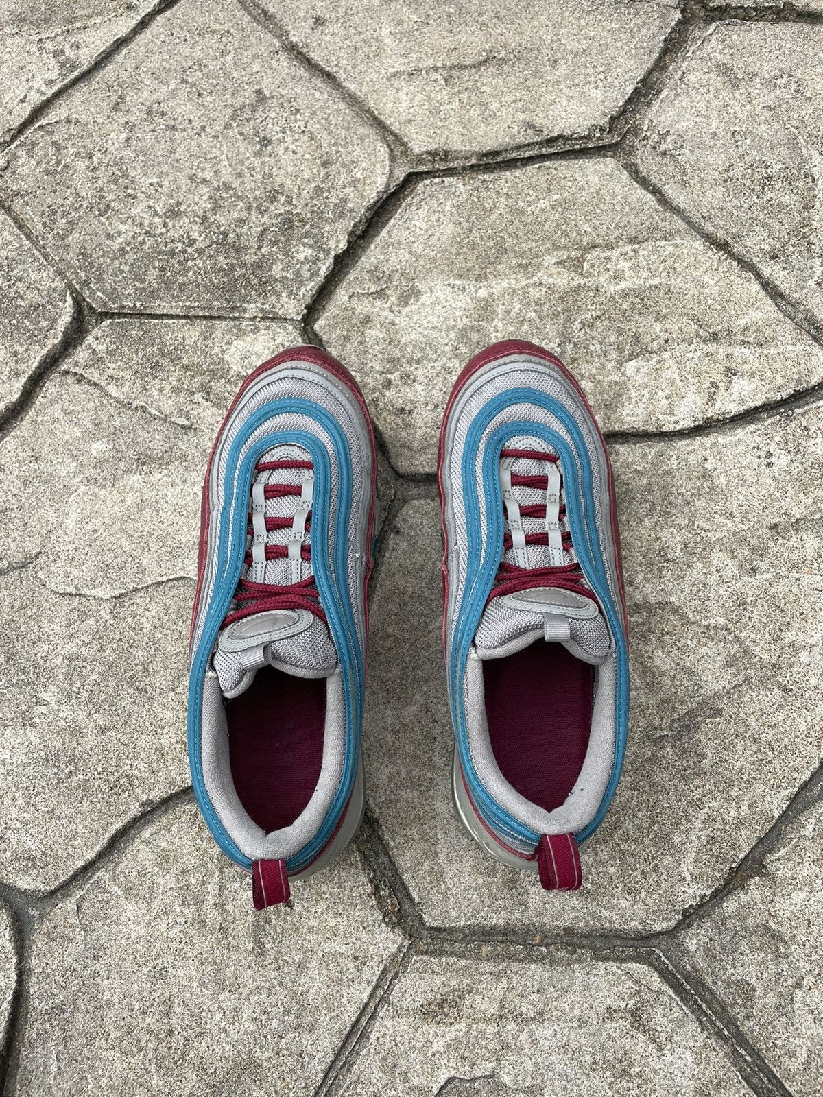 Nike 2018 Nike Air Max 97 “Tumbled Leather” Low Top Sneakers Size US 10 / EU 43 - 5 Thumbnail