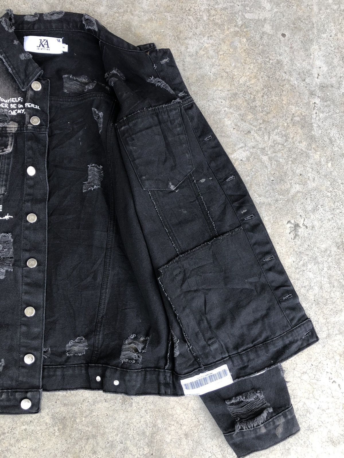 If Six Was Nine Japanese Attire Denim Jacket Broken Size US L / EU 52-54 / 3 - 7 Thumbnail