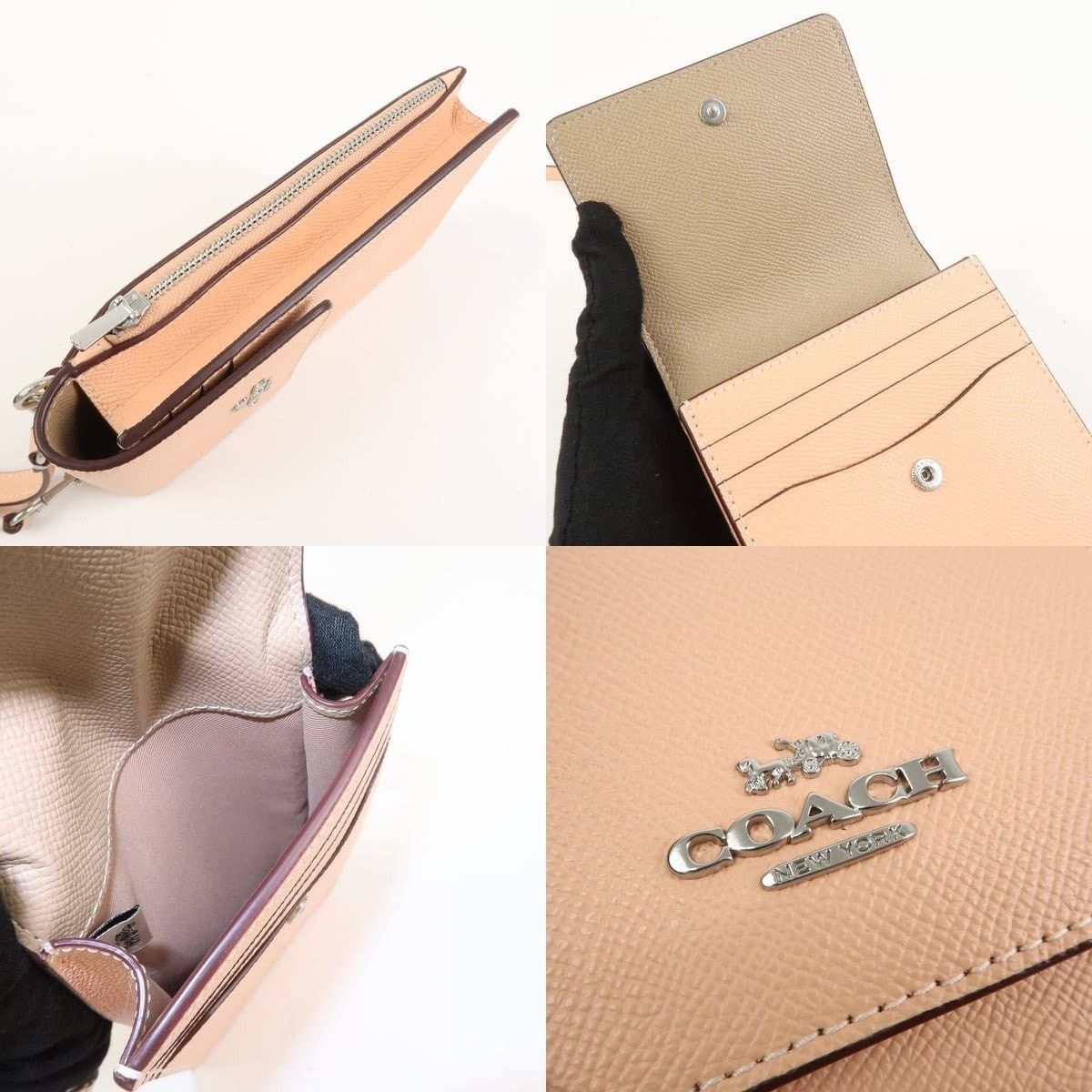 Coach Coach Saffiano Crossbody Bag Pink Size ONE SIZE - 6 Thumbnail