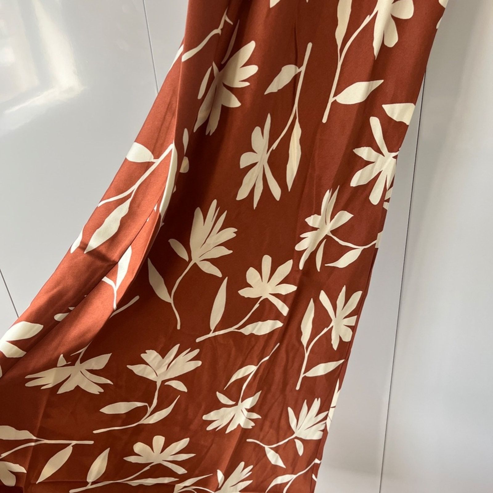 Anine Bing NWT Anine Bing Chloe Silk Slip Dress Brown Floral Print Sz S Size M / US 6-8 / IT 42-44 - 5 Thumbnail