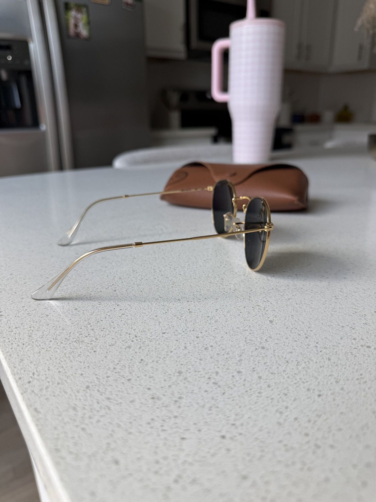 RayBan Gold and black ray-bans sunglasses Size ONE SIZE - 5 Thumbnail