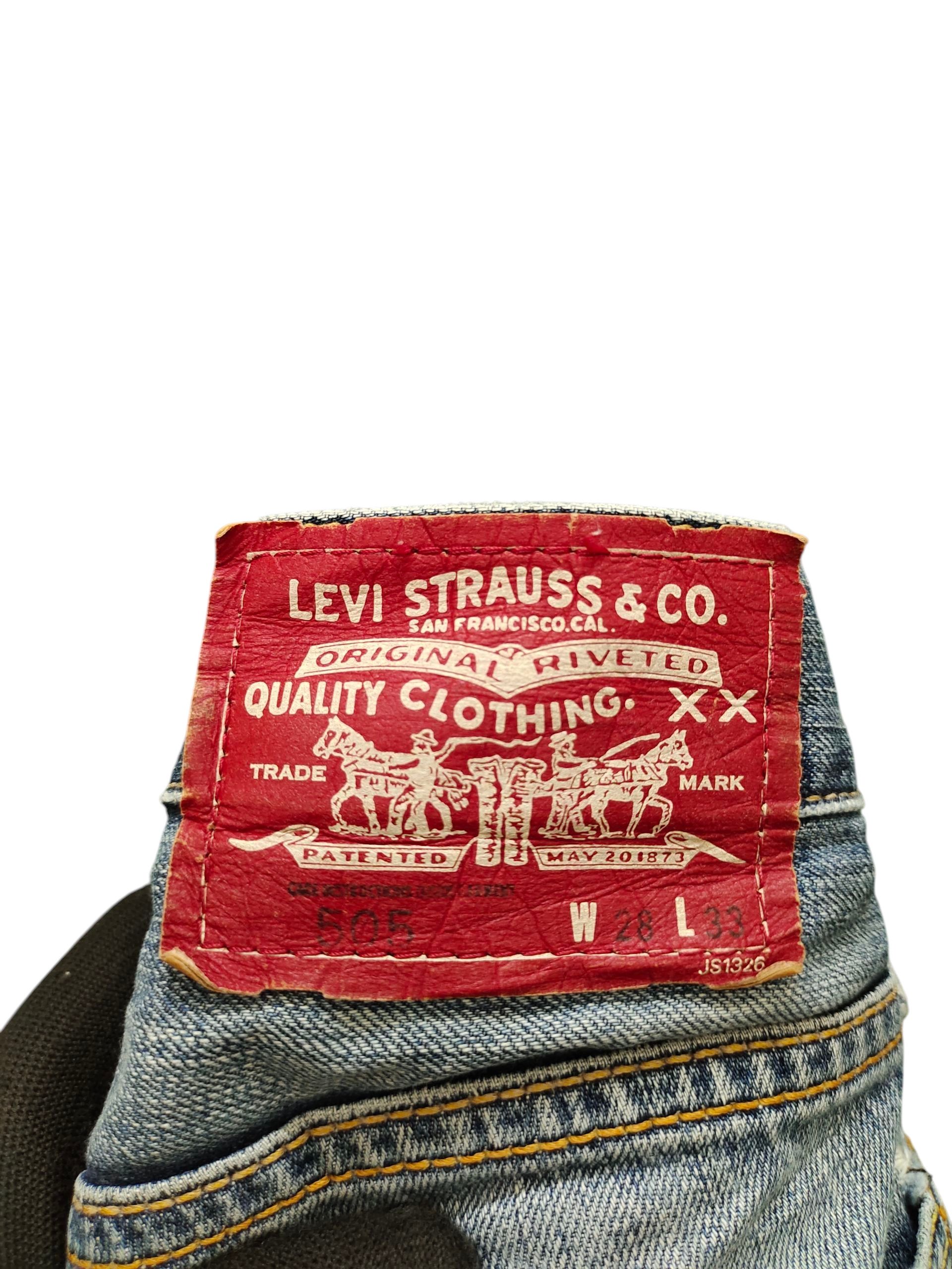 Levi's Vintage Clothing Vintage Levis 505 Clawmark Distress Sand Wash Denim Jeans Size US 29 - 10 Thumbnail