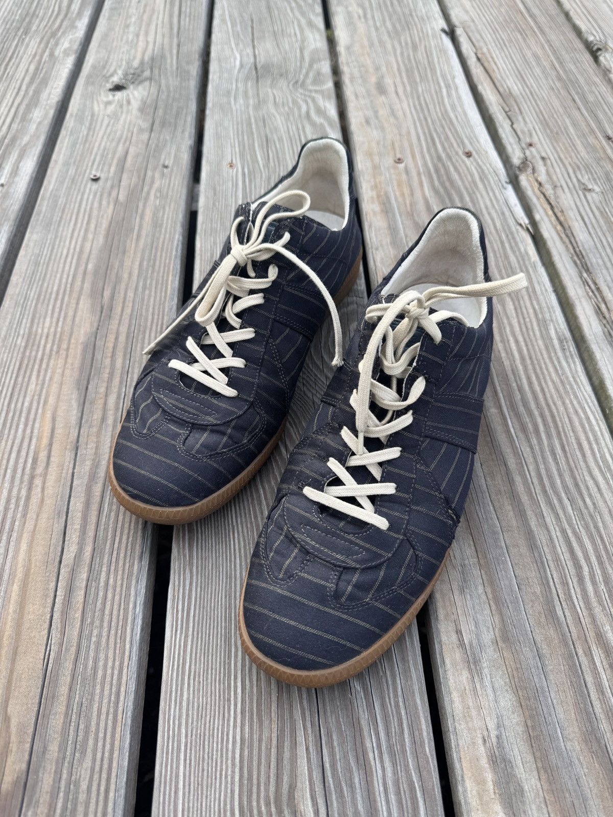 image of Maison Margiela German Trainers Shoes in Black, Men's (Size 8)