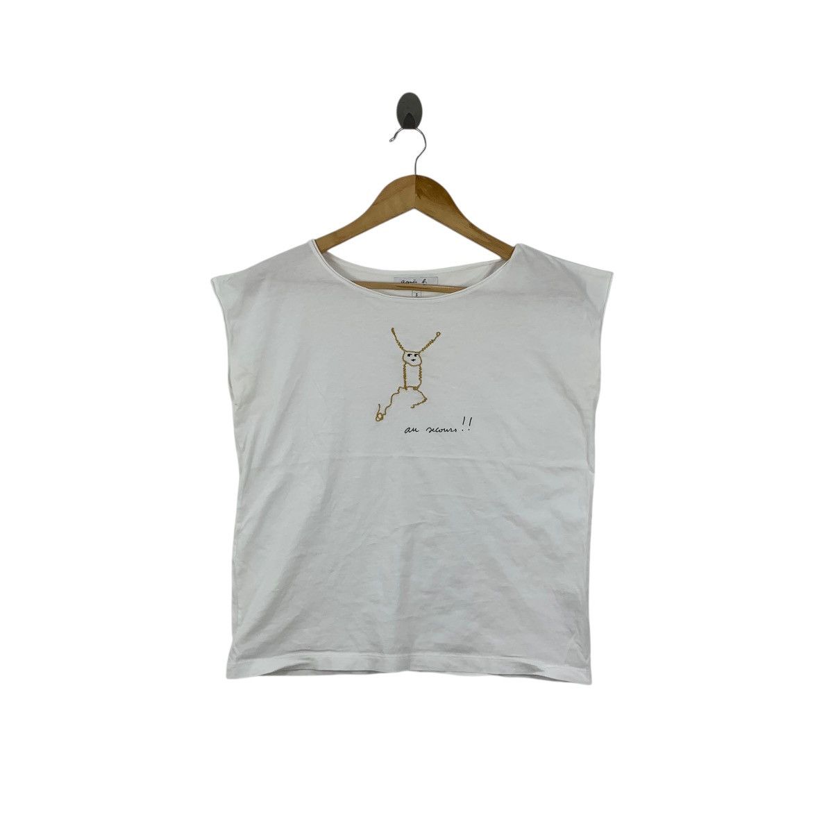 agnes b. Vintage AGNES B. PARIS x Secours Populaire Illustration Tee Size S / US 4 / IT 40 - 1 Thumbnail