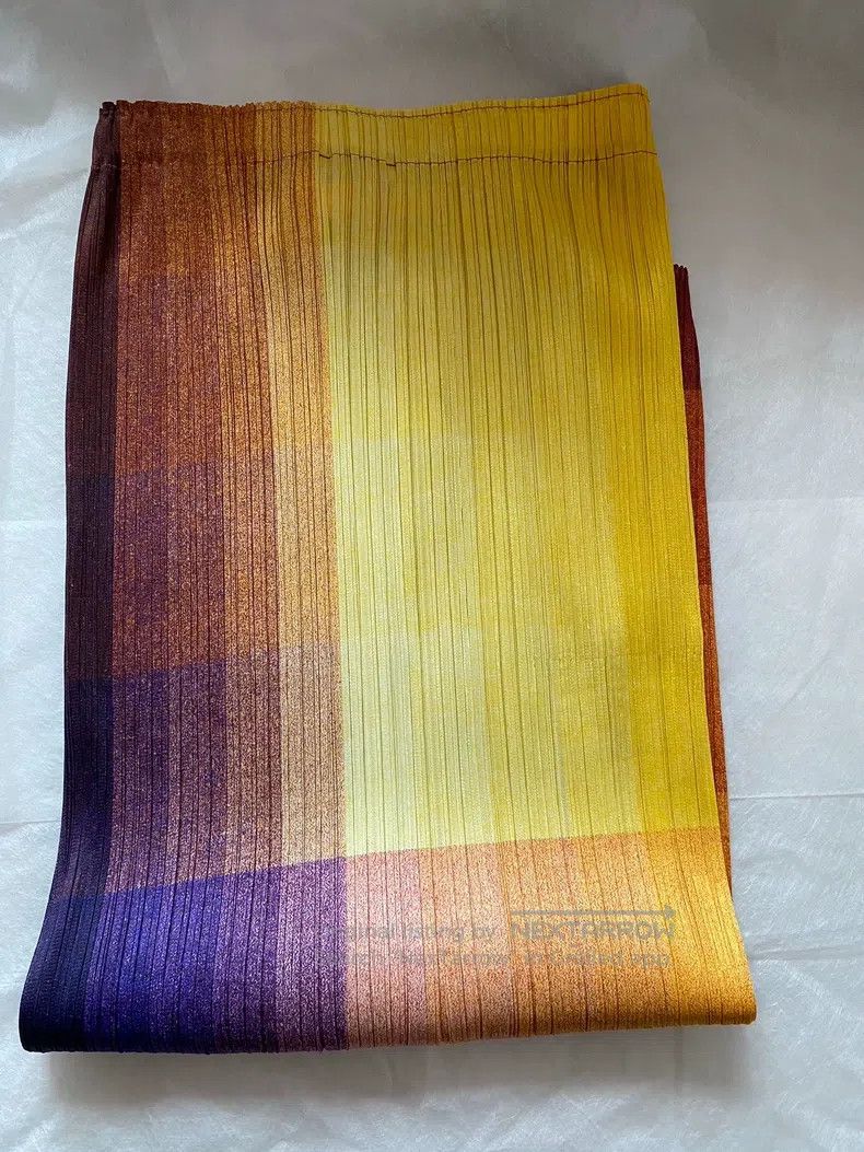 Issey Miyake Issey Miyake size:3 Rainbow Midi Skirt Size 31" - 6 Thumbnail