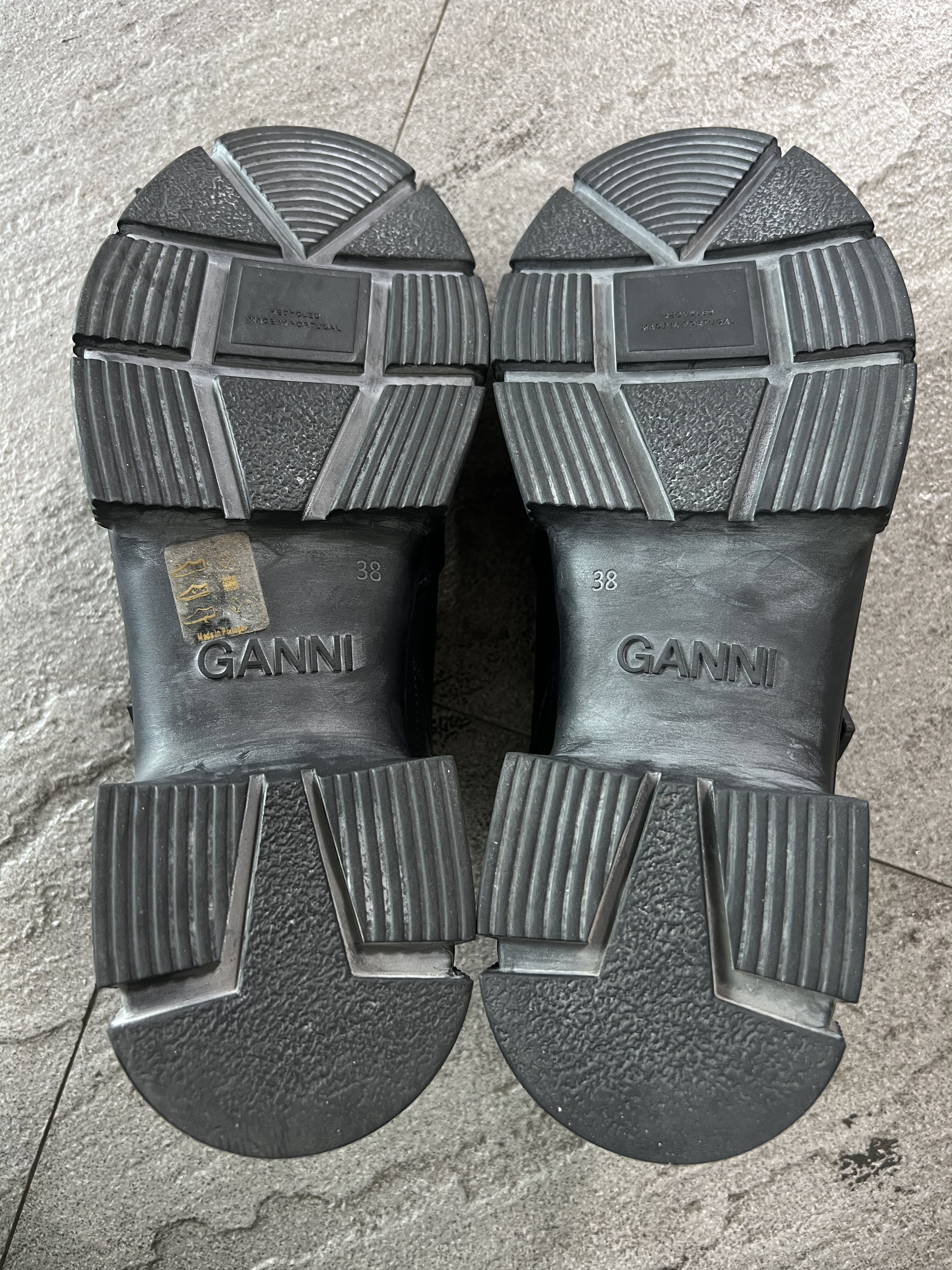 Ganni GANNI Chunky Rubber Mule Clogs Black EU38 Made in Portugal Size US 8 / IT 38 - 8 Thumbnail