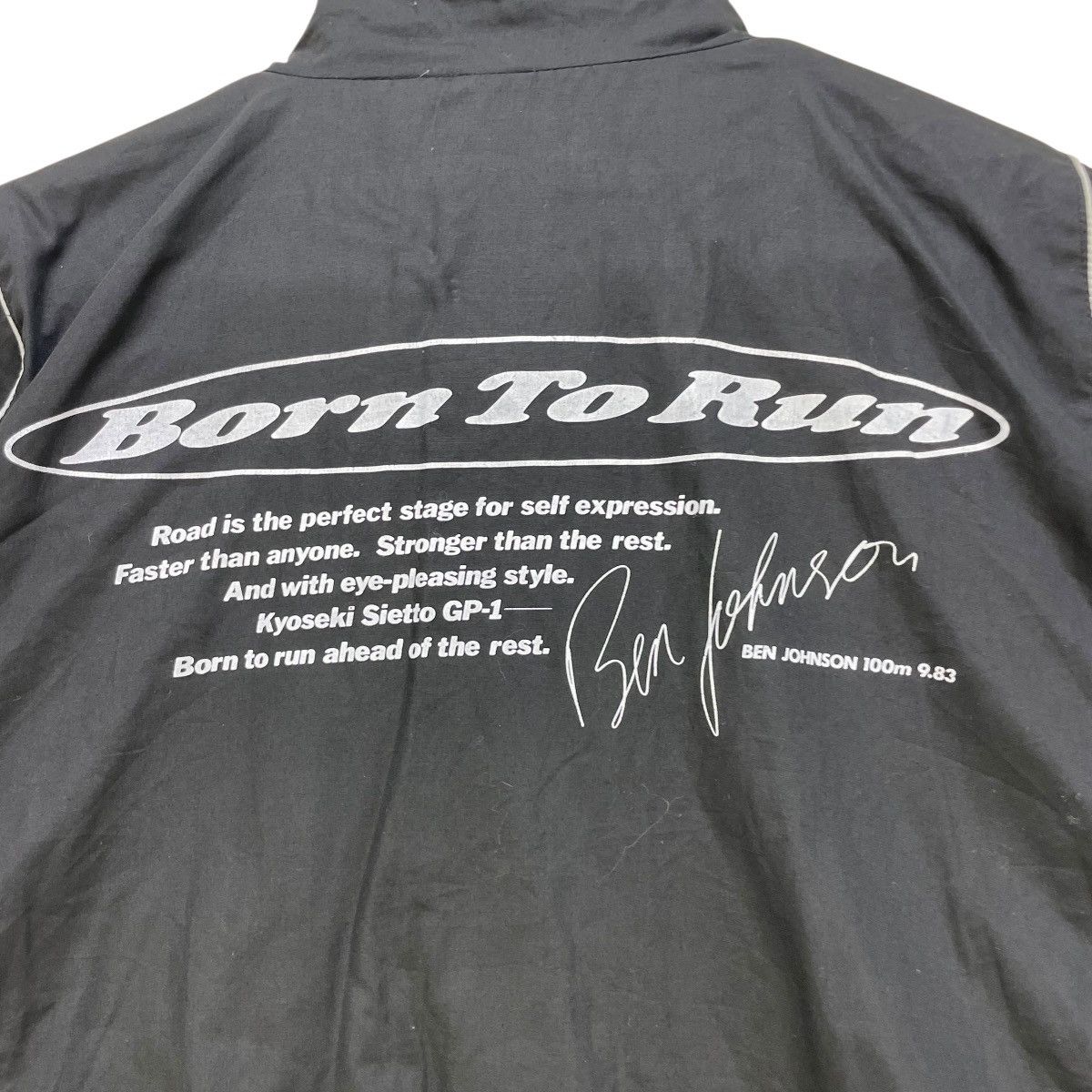 Vintage 💥Japanese Brand Ben Jonhson gp 1 Born To run Bomber Blanket Size US M / EU 48-50 / 2 - 3 Thumbnail