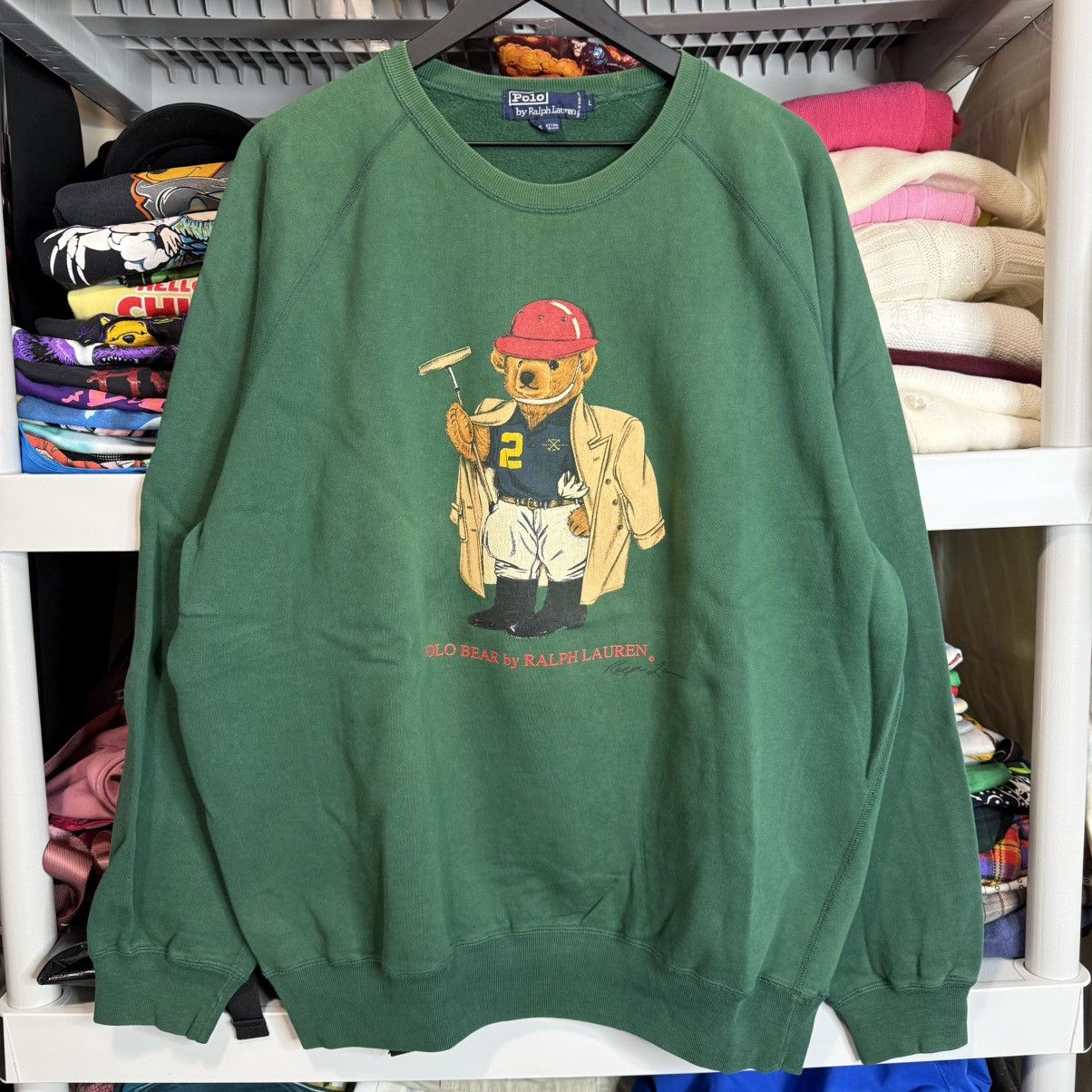 Polo Ralph Lauren VINTAGE RALPH LAUREN POLO BEAR EQUESTRIAN SWEATER SWEATSHIRT Size US L / EU 52-54 / 3 - 1 Thumbnail