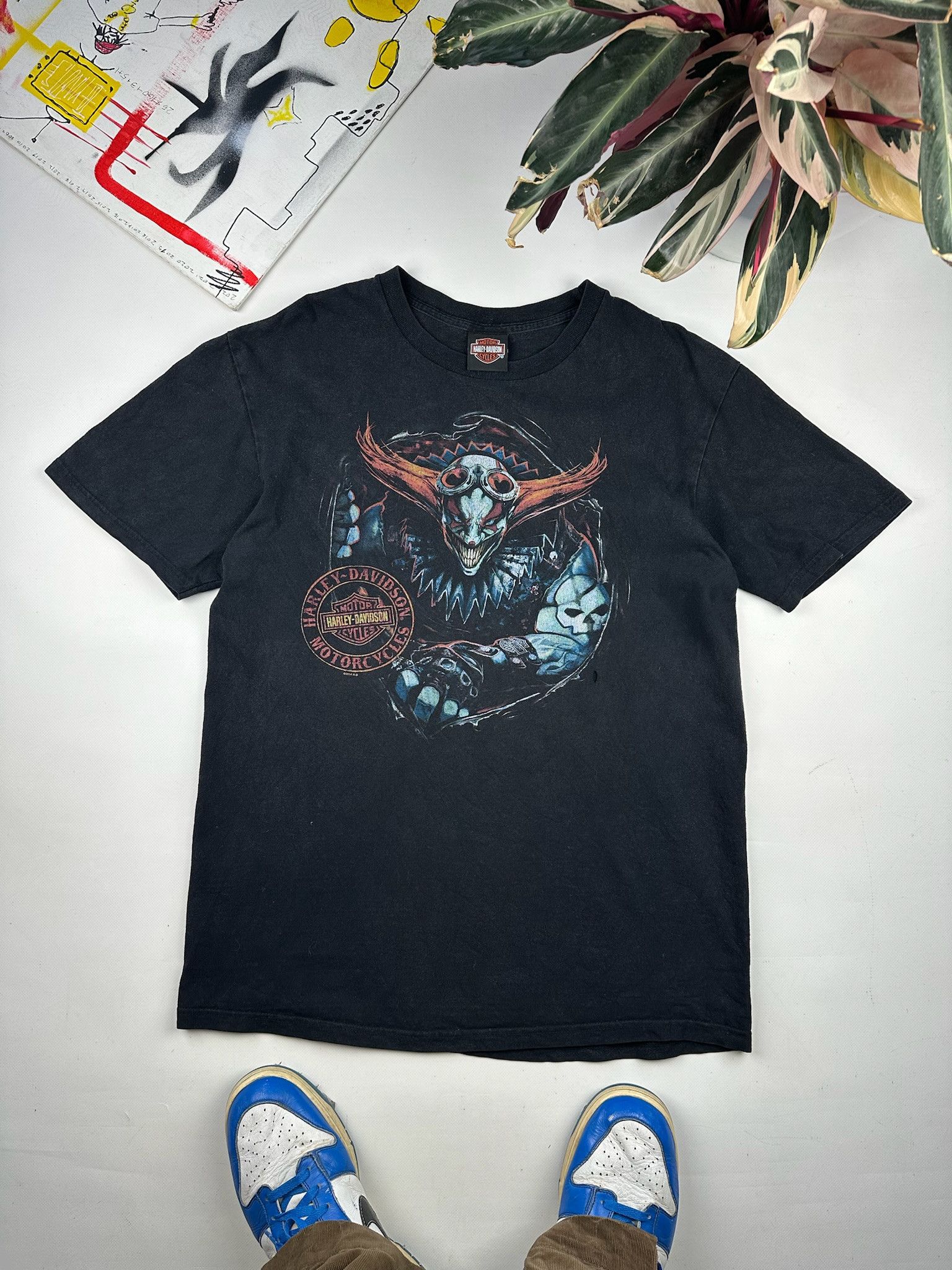 Harley Davidson VINTAGE Harley Davidson Clown T-Shirt Size US L / EU 52-54 / 3 - 2 Thumbnail