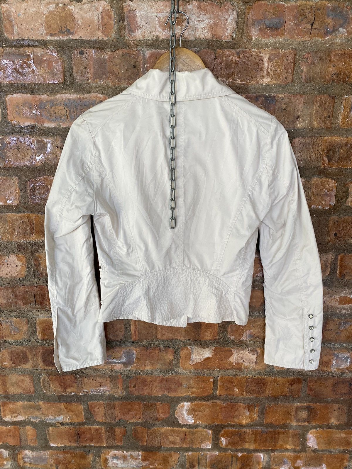 Ermanno Scervino × Ruffo Research 1990s Ermanno Scervino Center Zipper rider jacket Size S / US 4 / IT 40 - 12 Thumbnail