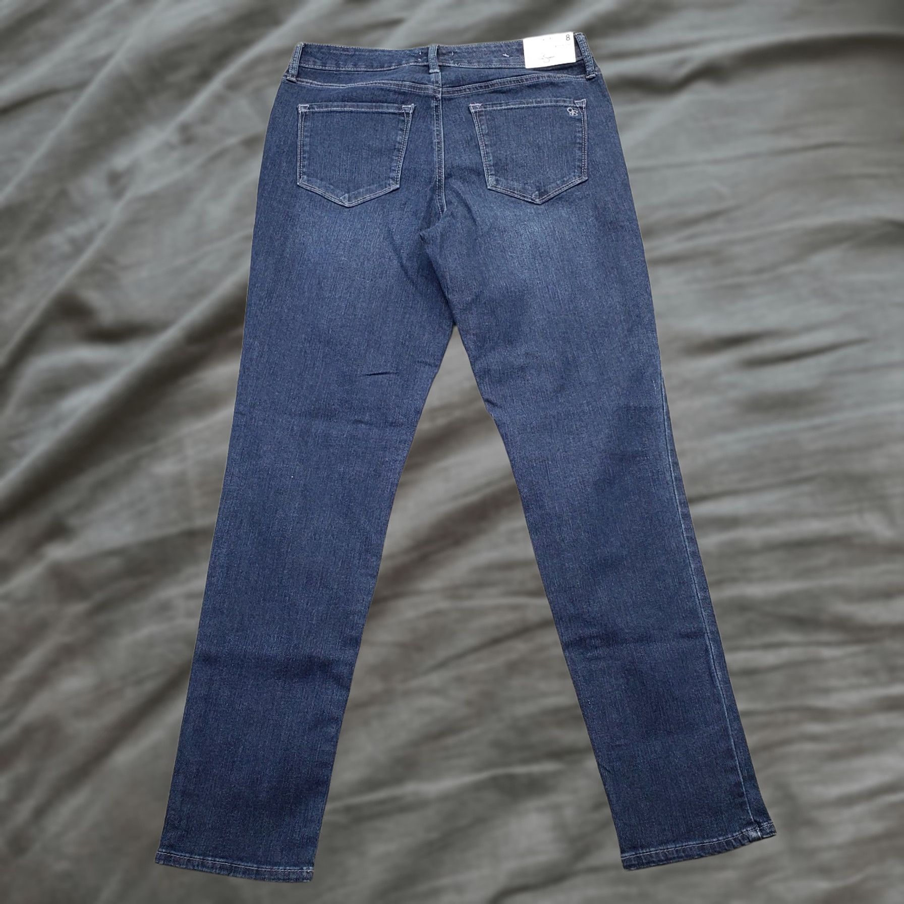 Jessica Simpson Jessica Simpson Jeans Womens 8 Blue Whiskered Denim Stretch High Rise Skinny Leg Shirt? Size 30" / US 8 / IT 44 - 1 Thumbnail