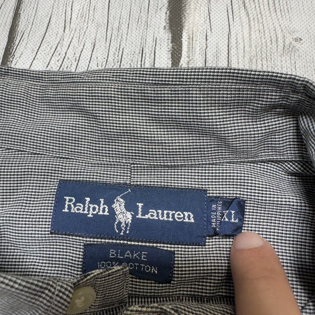 Ralph Lauren × Vintage Vintage Ralph Lauren Blake shirt Size US XL / EU 56 / 4 - 4 Thumbnail