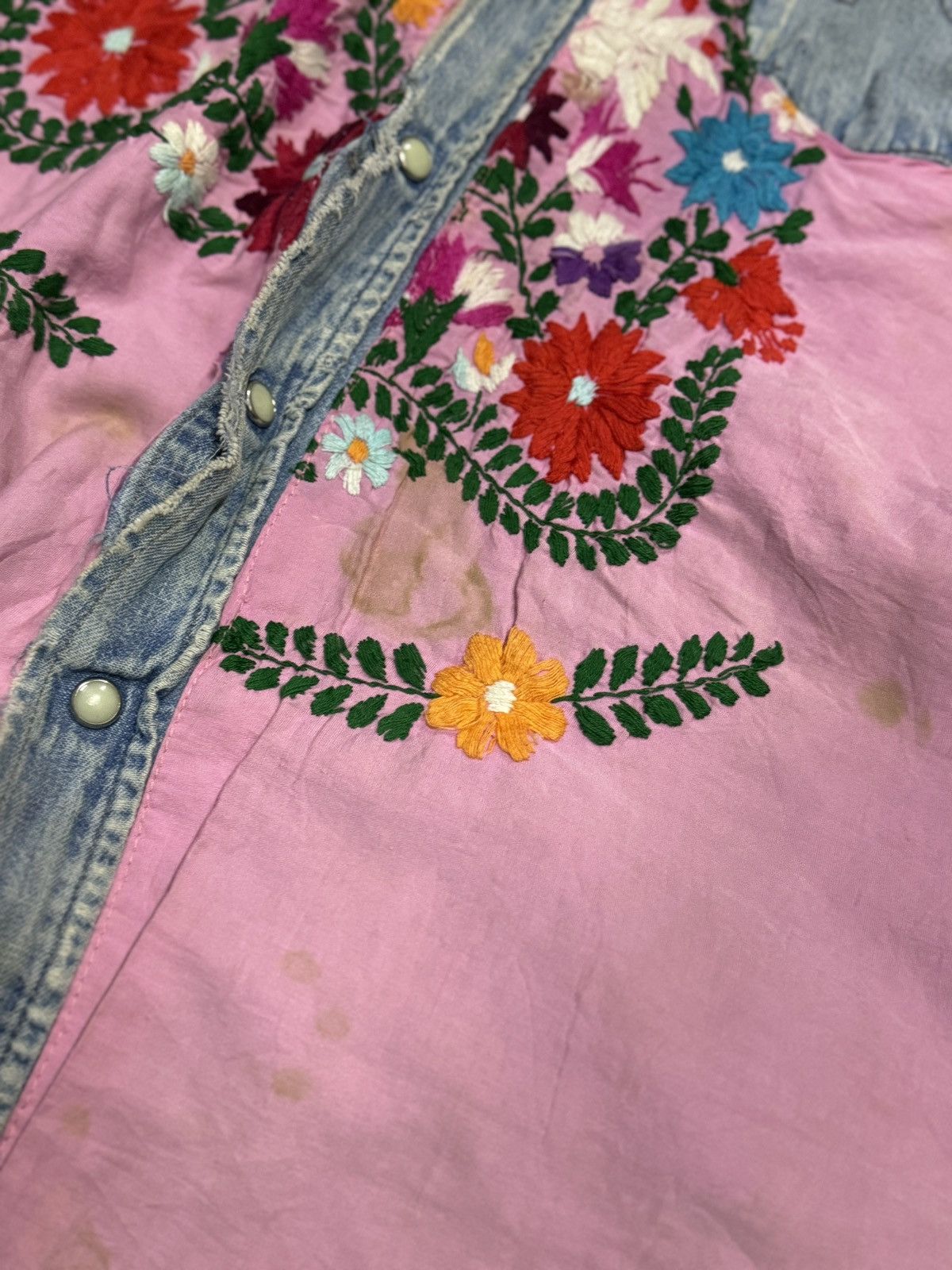 Vintage × Wrangler VINTAGE 80’S REMADE BY RE DENIM WRANGLER SHIRT Size US M / EU 48-50 / 2 - 6 Thumbnail