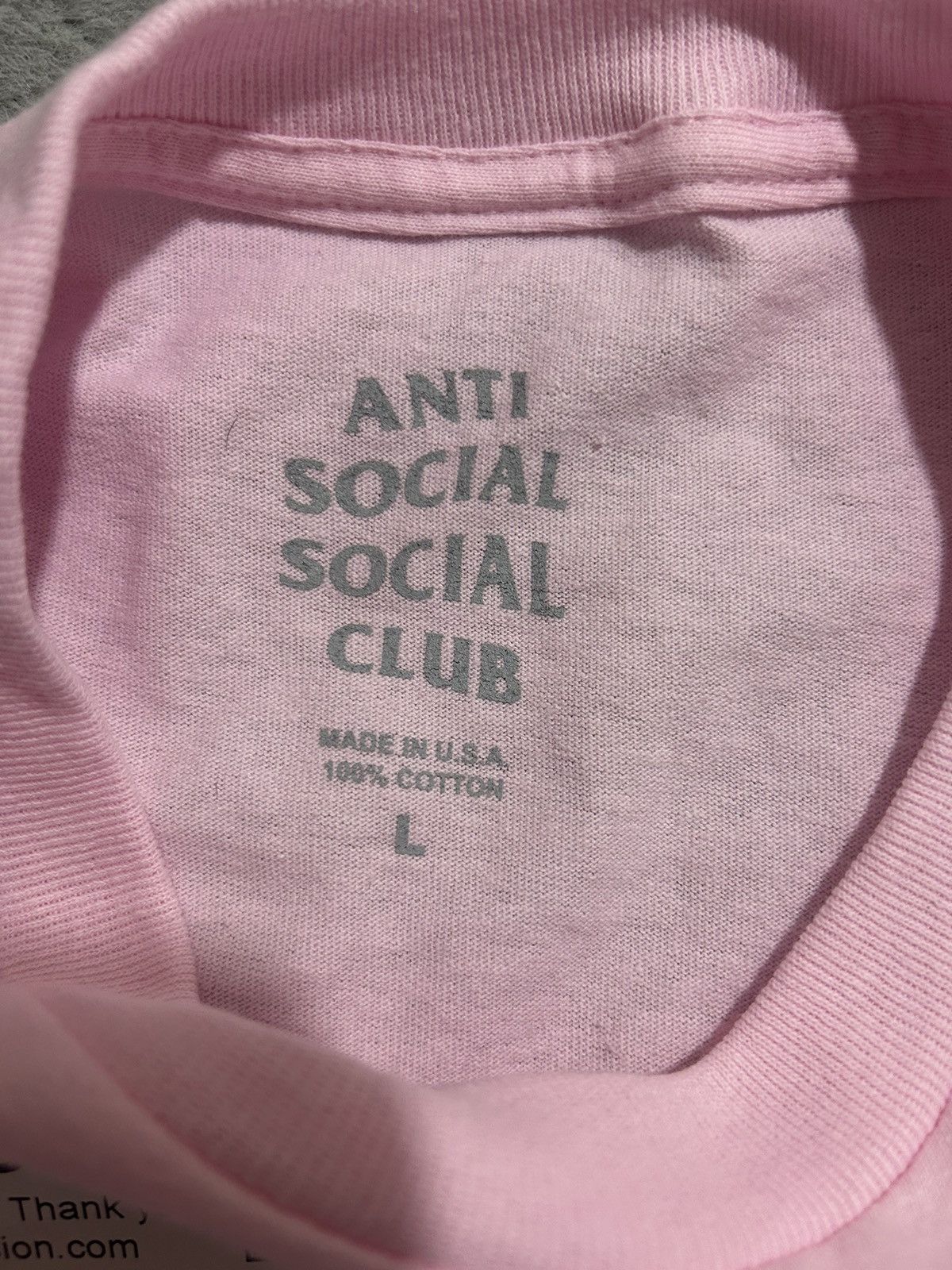 Anti Social Social Club Pink Anti Social Social Club Tee Size US L / EU 52-54 / 3 - 2 Thumbnail