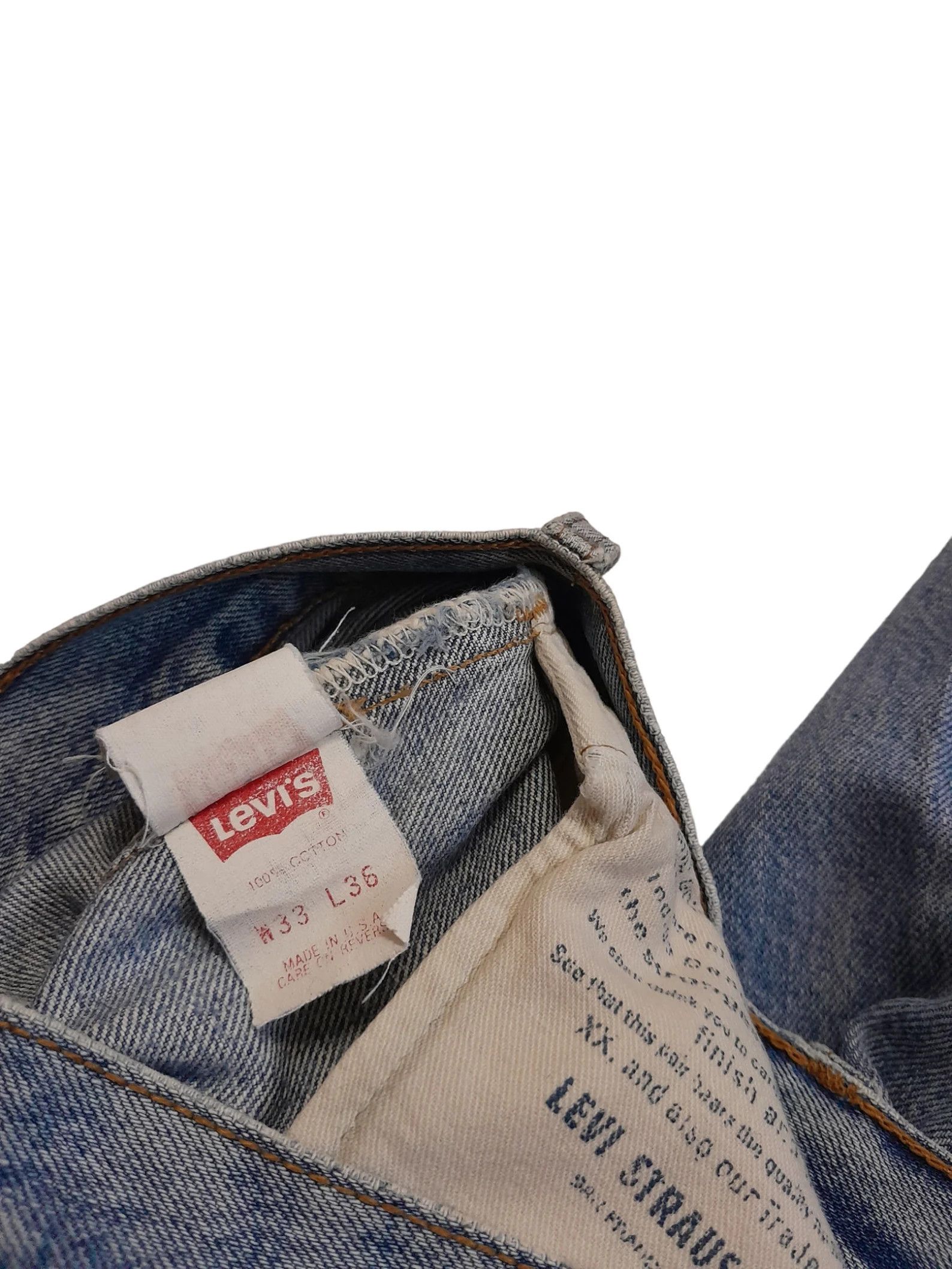 Levi's 90s 501 Big E Selvedge USA Anniversary Denim (E902) W30 Size US 30 / EU 46 - 4 Thumbnail