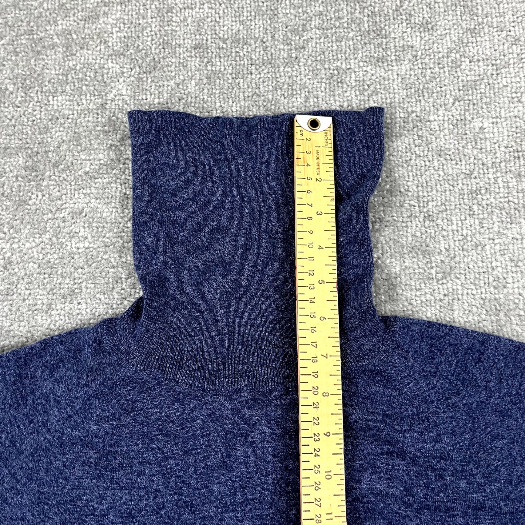 White + Warren WHITE + WARREN Sweater Womens Small Blue Turtle Neck Pullover Silk Nylon Stretch Size S / US 4 / IT 40 - 7 Thumbnail