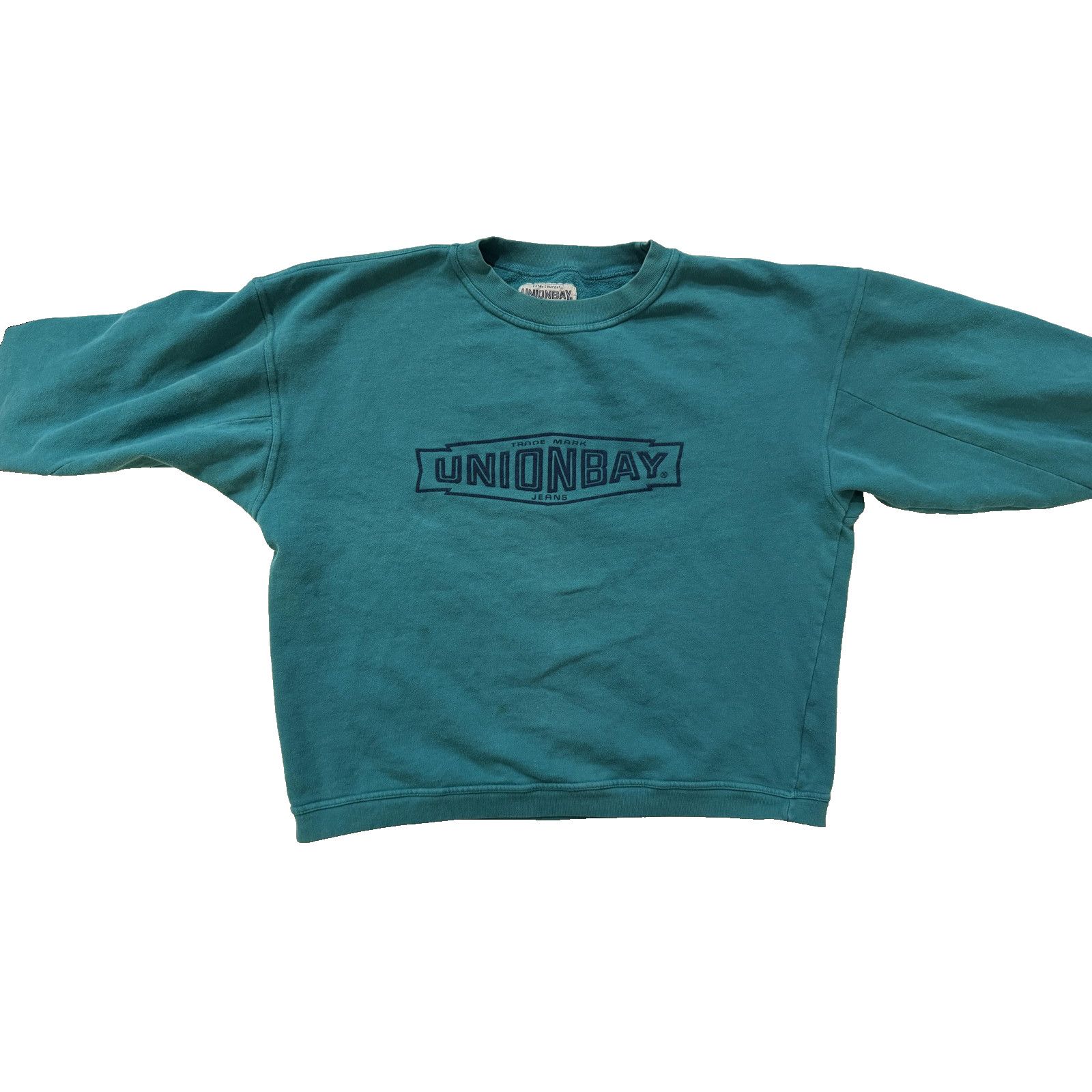 UNIONBAY Vintage Unionbay Sweatshirt Mens SM Teal USA Boxy 90s Size US S / EU 44-46 / 1 - 2 Thumbnail