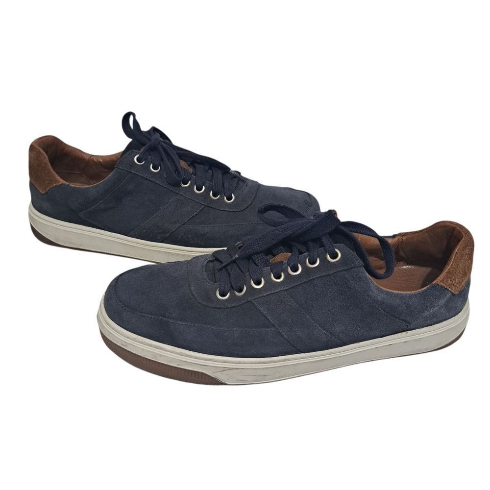 Peter Millar Peter Millar Vantage Men's Navy Suede Sneakers Lace Up Retro Size US 10 / EU 43 - 3 Thumbnail