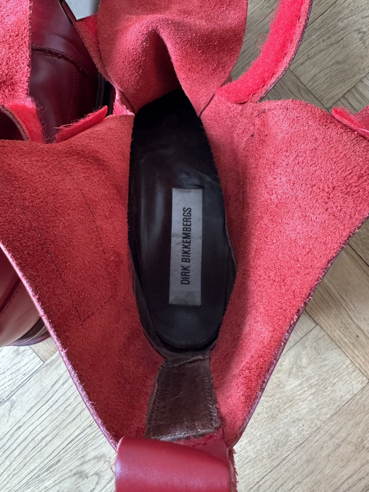 Dirk Bikkembergs Dirk Bikkembergs AW96 4 Velcro Straps Leather Boots Size US 10 / EU 43 - 13 Thumbnail