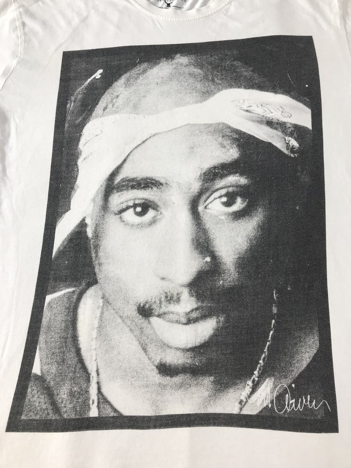 Rap Tees Hype Tupac Shakur American Rapper Rap Tees Big Face Printed Size US L / EU 52-54 / 3 - 4 Thumbnail