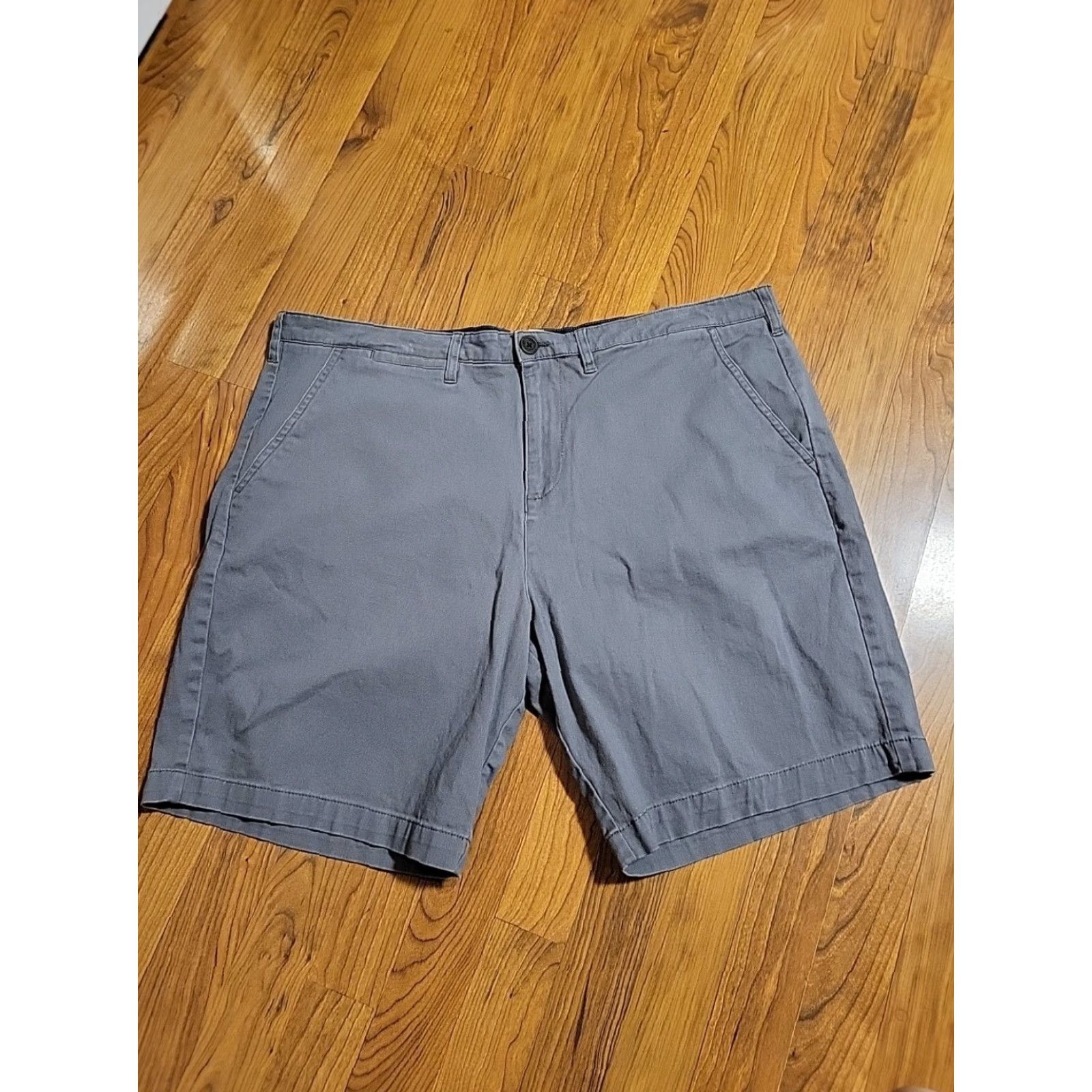 Vintage JACHS Chino Shorts 42" Gray Cotton 5 Pocket Flat Front Regular Inseam 8" Men’s Casual Size US 42 / EU 58 - 2 Thumbnail