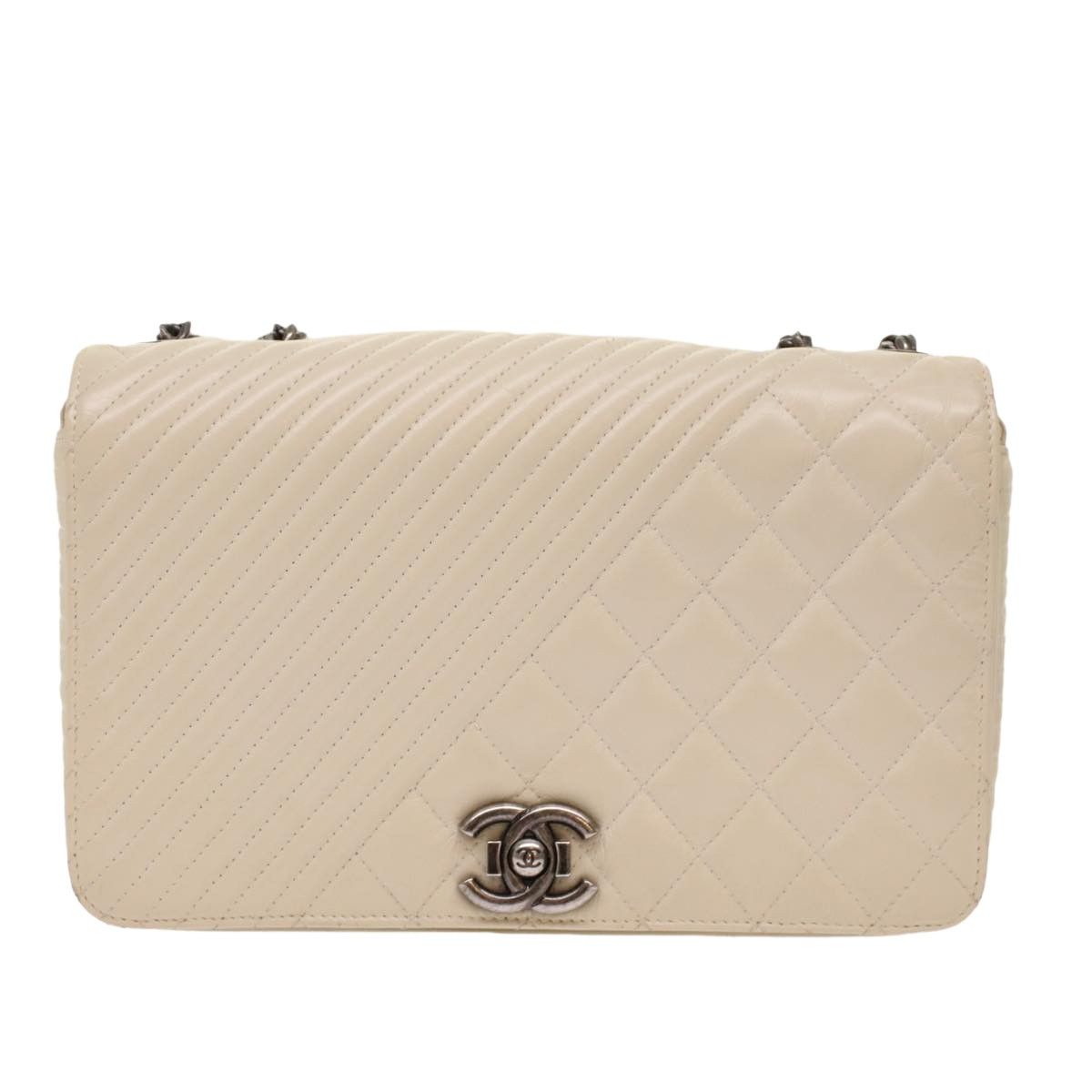Chanel Coco Boy White Leather Shoulder Bag (Pre-Owned) Size ONE SIZE - 1 Thumbnail