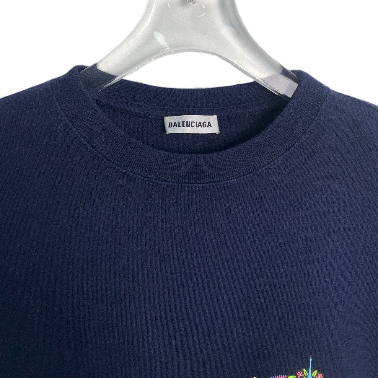 Balenciaga Balenciaga Eiffel Tower Letter Print Short Sleeve K26WX Size S / US 4 / IT 40 - 4 Thumbnail