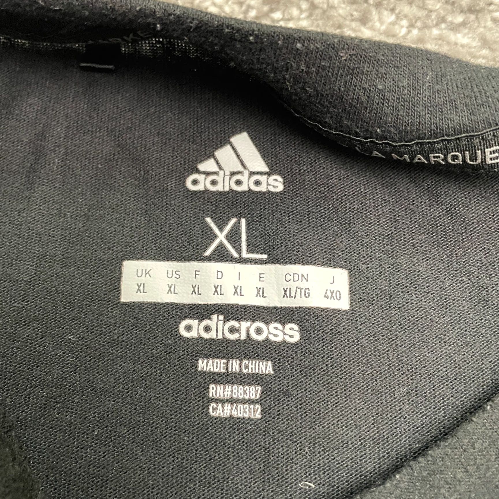 Adidas Adidas Adicross 3 Stripe Allover Print T-Shirt Men XL Black Crew Neck Active Tee Size US XL / EU 56 / 4 - 4 Thumbnail
