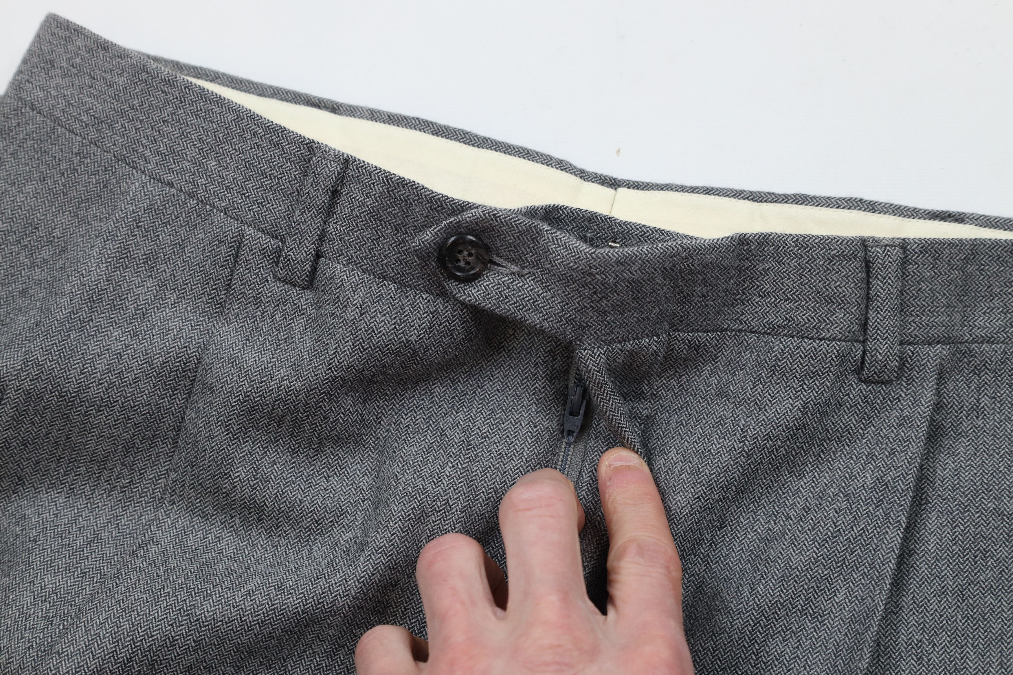Vintage Vintage 70s Streetwear Herringbone Bell Bottoms Chino Pants Size US 34 / EU 50 - 7 Thumbnail