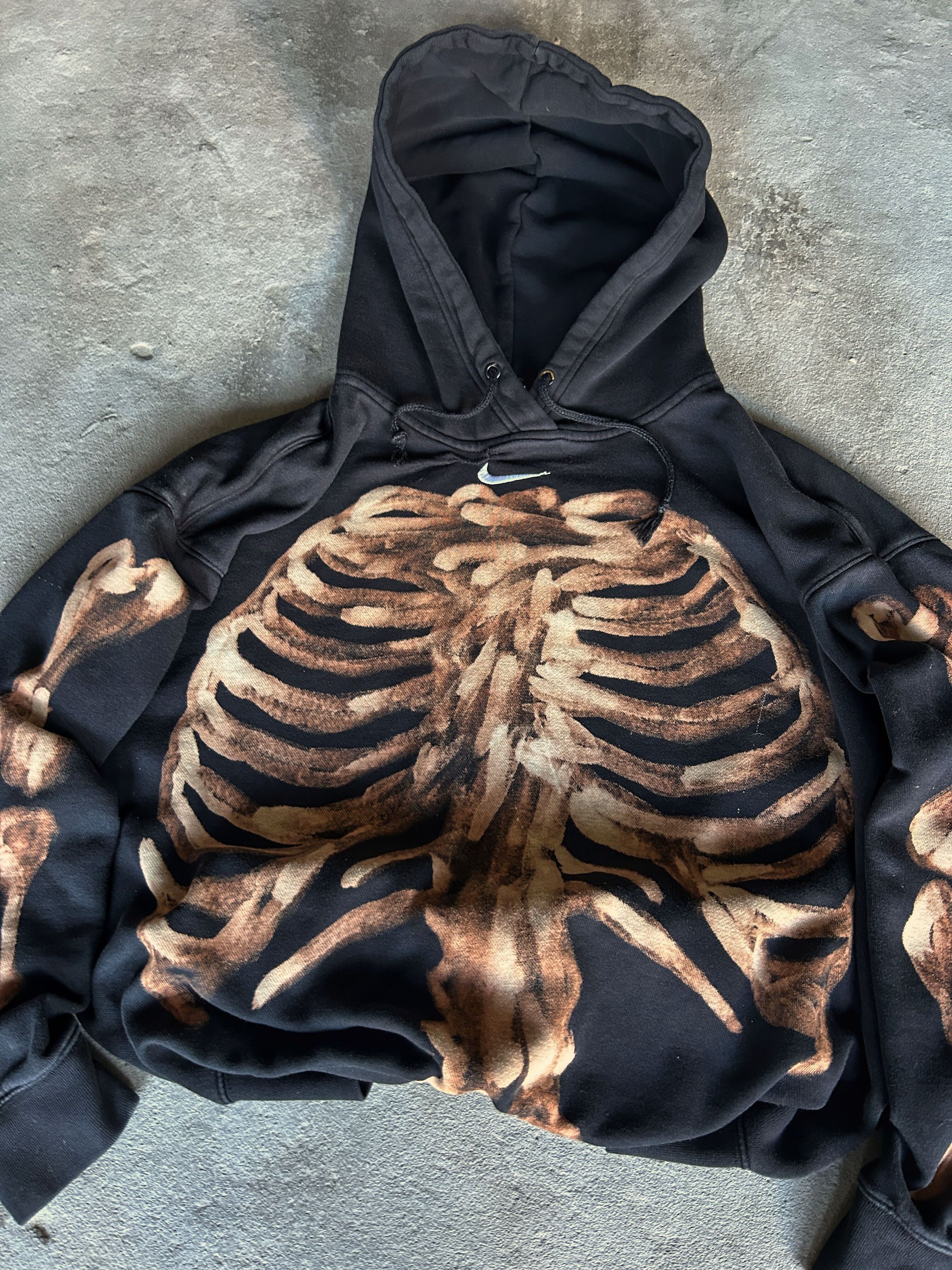Nike × Vintage Vintage Streetwear Kapital Style Nike Skeleton Hoodie 90s Size US M / EU 48-50 / 2 - 4 Thumbnail