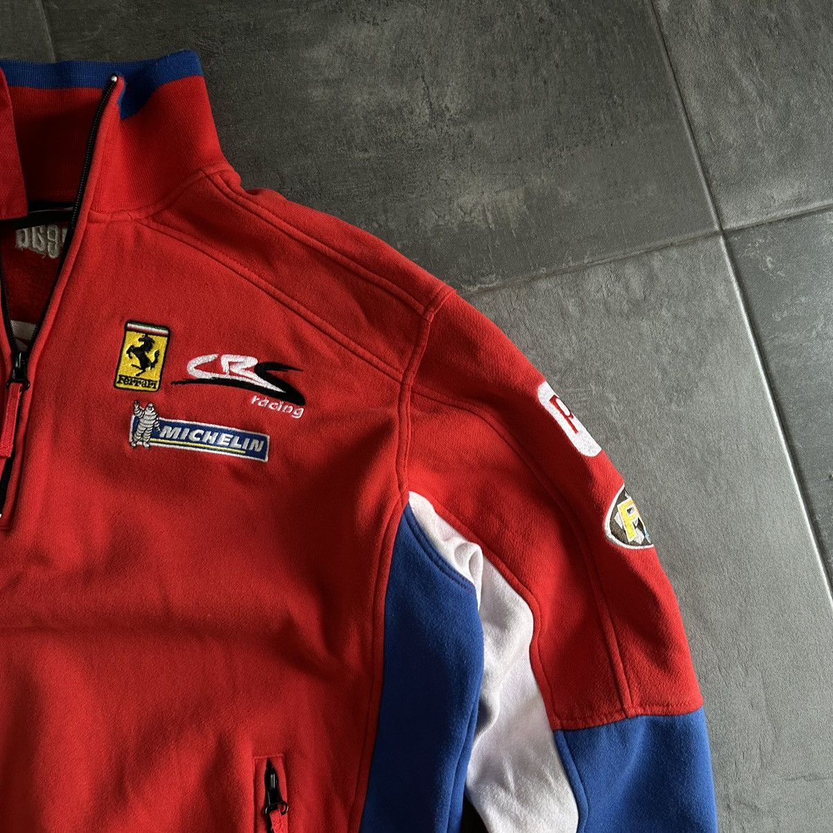 Vintage Vintage Zip 1/4 Zip Sweater Racing Sky Moto FW1 PPG Michelin Size US XL / EU 56 / 4 - 8 Thumbnail
