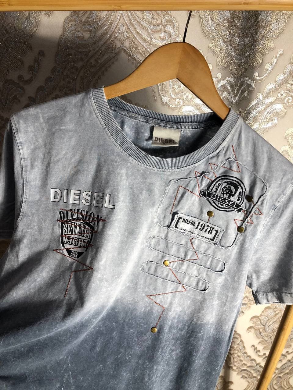 Diesel × Vintage VERY RARE DIESEL DESIGNER T-SHIRT JAPAN STYLE RETRO Y2K 90s Size US XL / EU 56 / 4 - 4 Thumbnail