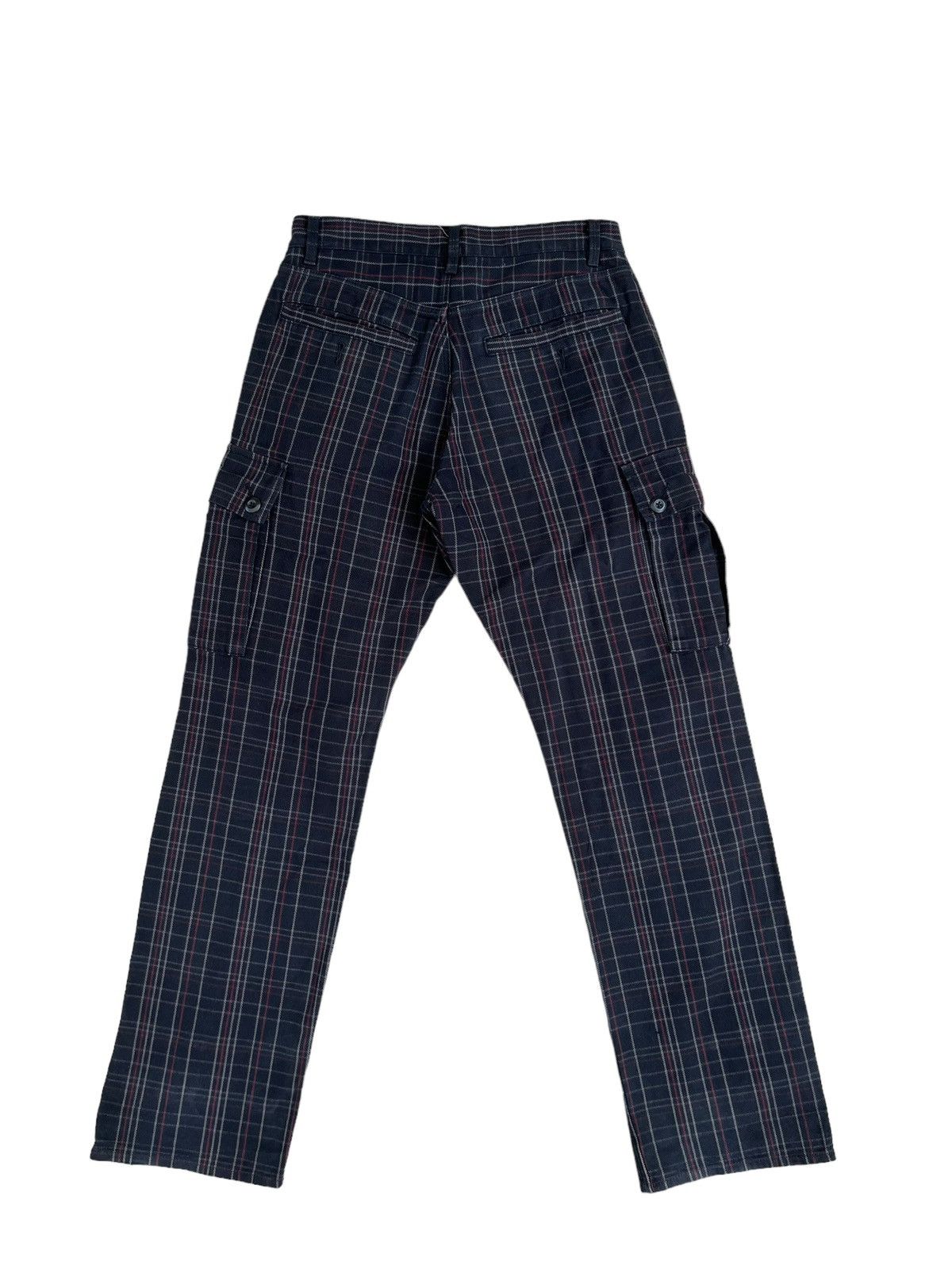 PPFM Vintage PPFM Checks Adjustable Hem Cargo Trouser Pant Size US 30 / EU 46 - 2 Thumbnail