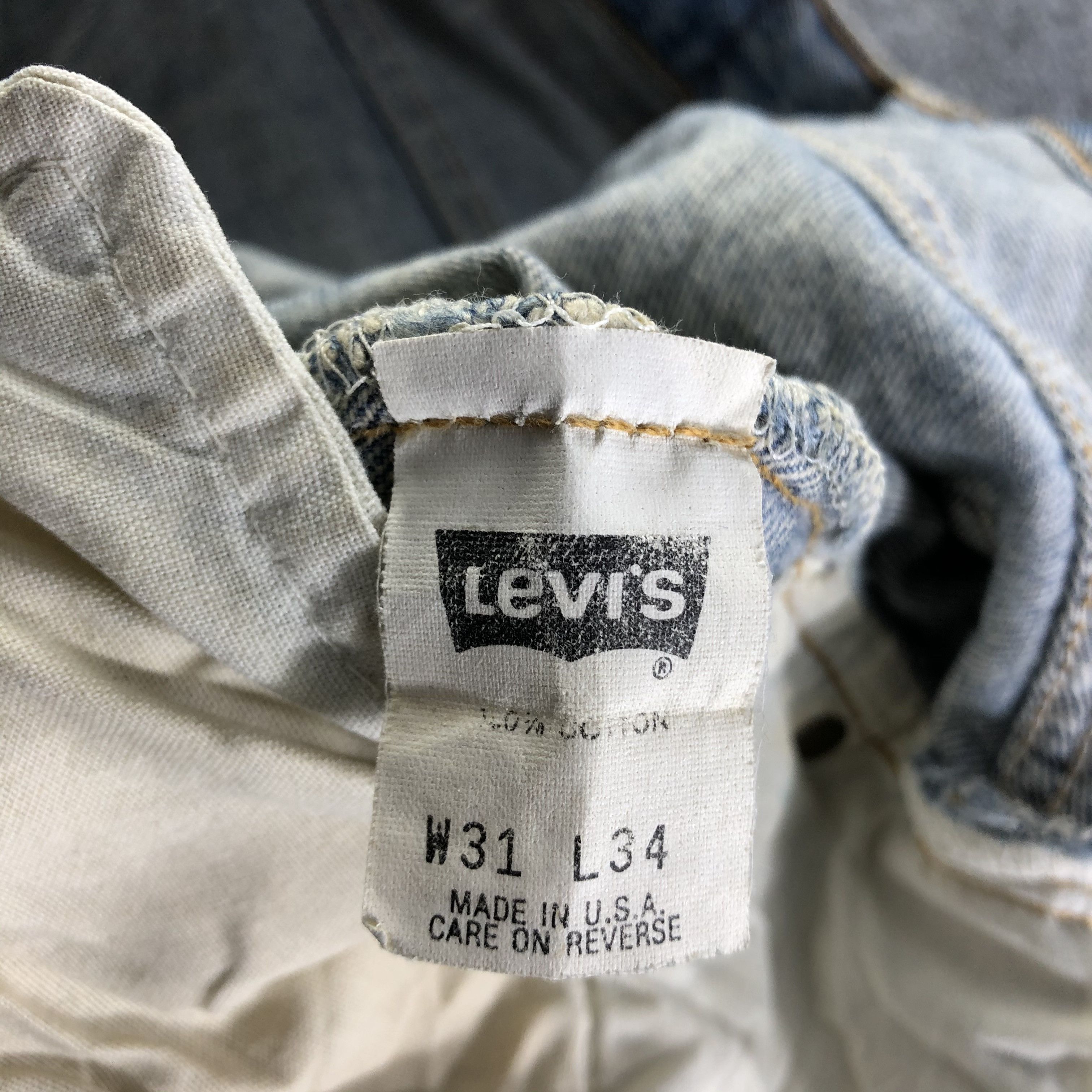 Levi's Vintage Light Wash Levis 501 Jeans-J3798 Size US 30 / EU 46 - 10 Thumbnail