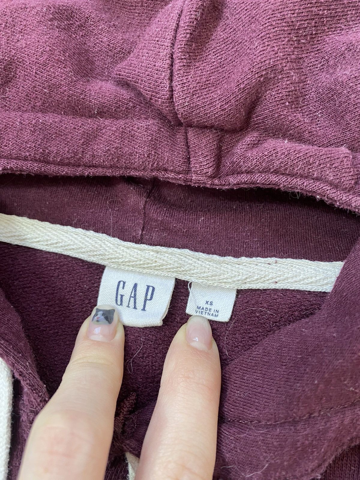 Gap VINTAGE Y2K GAP ZIP HOODIE Size XS / US 0-2 / IT 36-38 - 4 Thumbnail