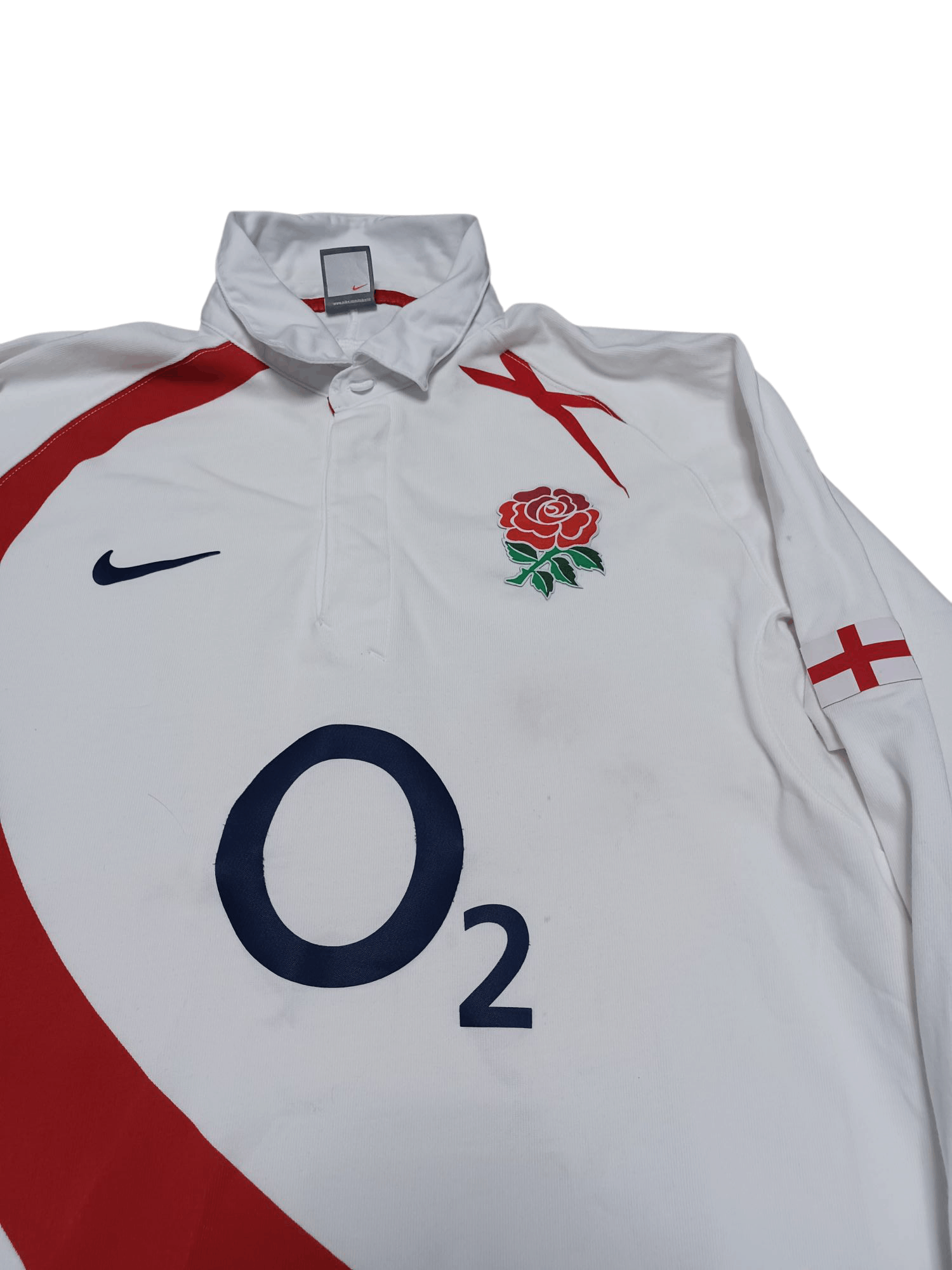 Nike ENGLAND RUGBY TEAM NIKE VINTAGE 2007 O2 JERSEY SHIRT Size US XL / EU 56 / 4 - 2 Thumbnail