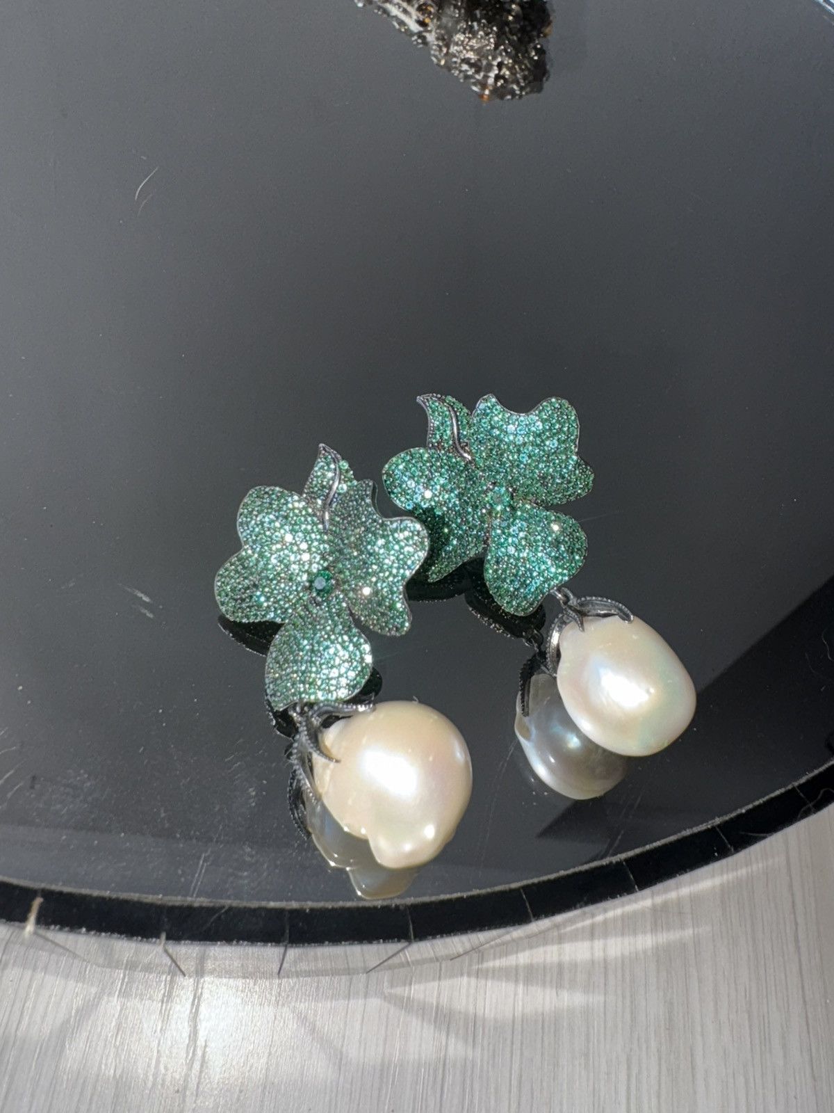 Vintage Italian silver earrings Size ONE SIZE - 6 Thumbnail