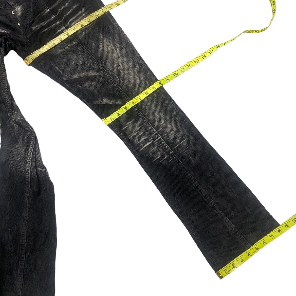 LOWBOX Japanese Brand LOWBOX Acid Wash Corduroy Flare Pants Size US 31 - 20 Thumbnail