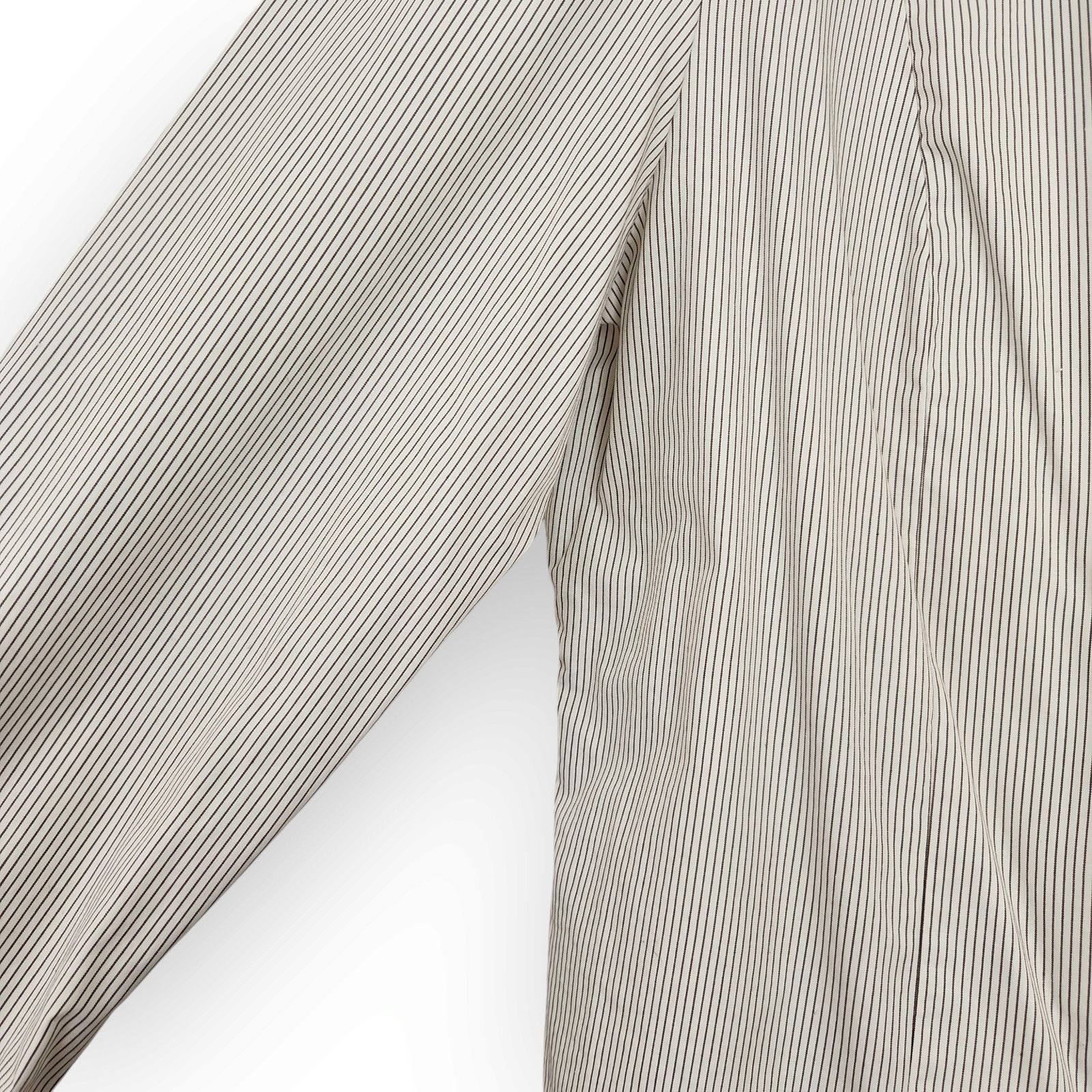 Vintage Vintage Talbots White Dark Gray PinstripeButton Down Shirt18 Size XL / US 12-14 / IT 48-50 - 3 Thumbnail
