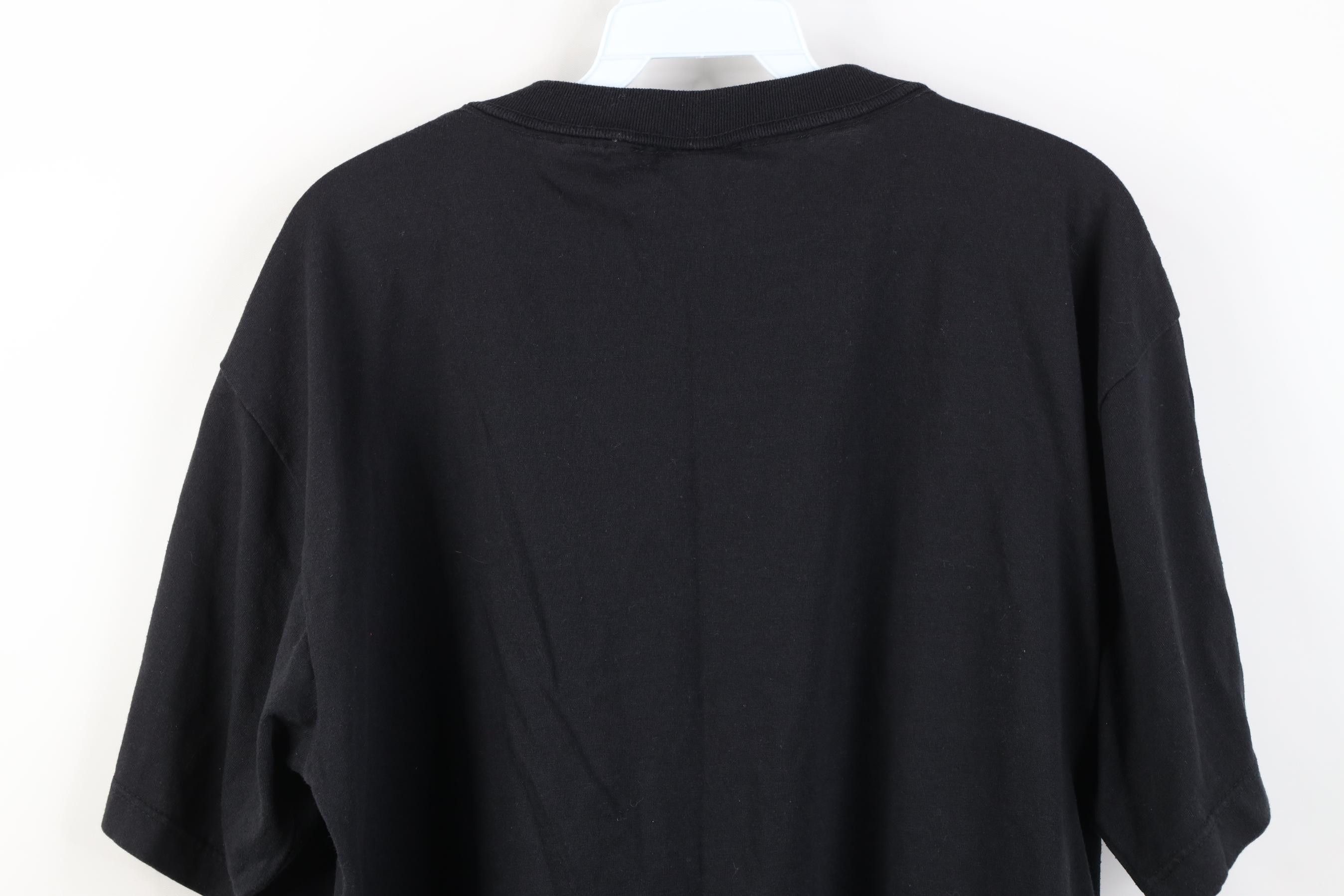 Vintage Vintage 90s Streetwear Pocket Short Sleeve T-Shirt Black USA Size XL / US 12-14 / IT 48-50 - 10 Thumbnail