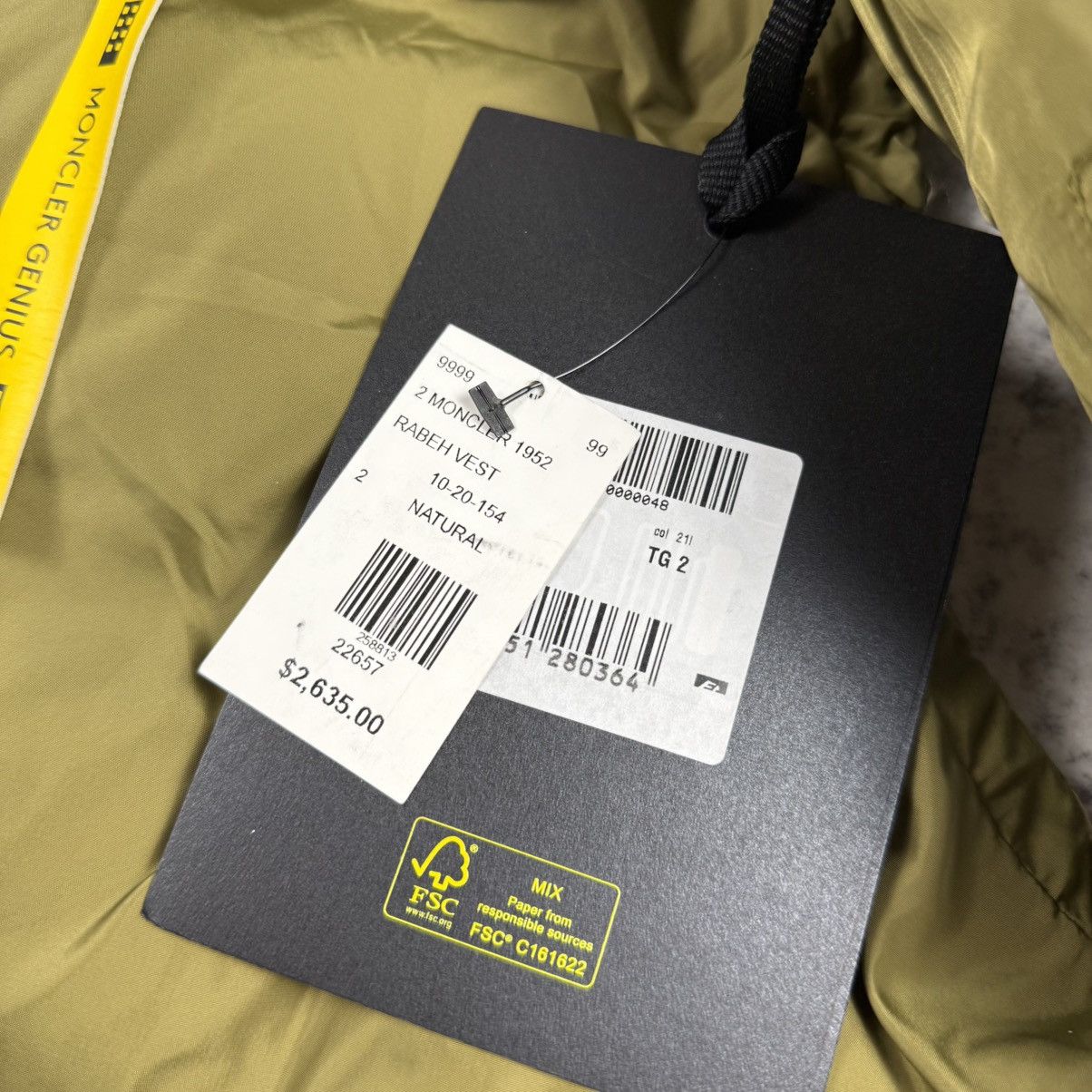 Moncler Moncler Genius Beige Down Rabeh Vest Size US M / EU 48-50 / 2 - 8 Thumbnail