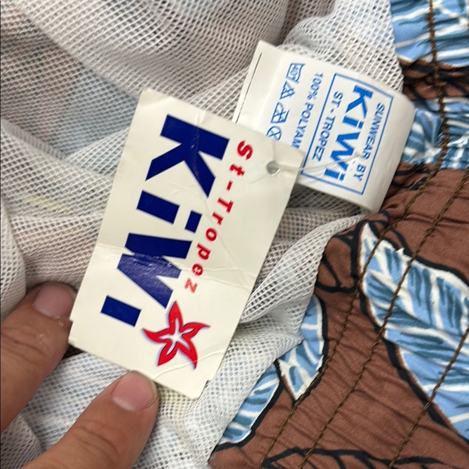 Other NWT Kiwi Floral Swim Trunks - Brown and Blue Size XL Size US 40 / EU 56 - 4 Thumbnail
