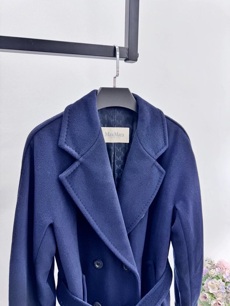 Max Mara Max Mara Long 101801 Dark Blue Size S / US 4 / IT 40 - 3 Thumbnail