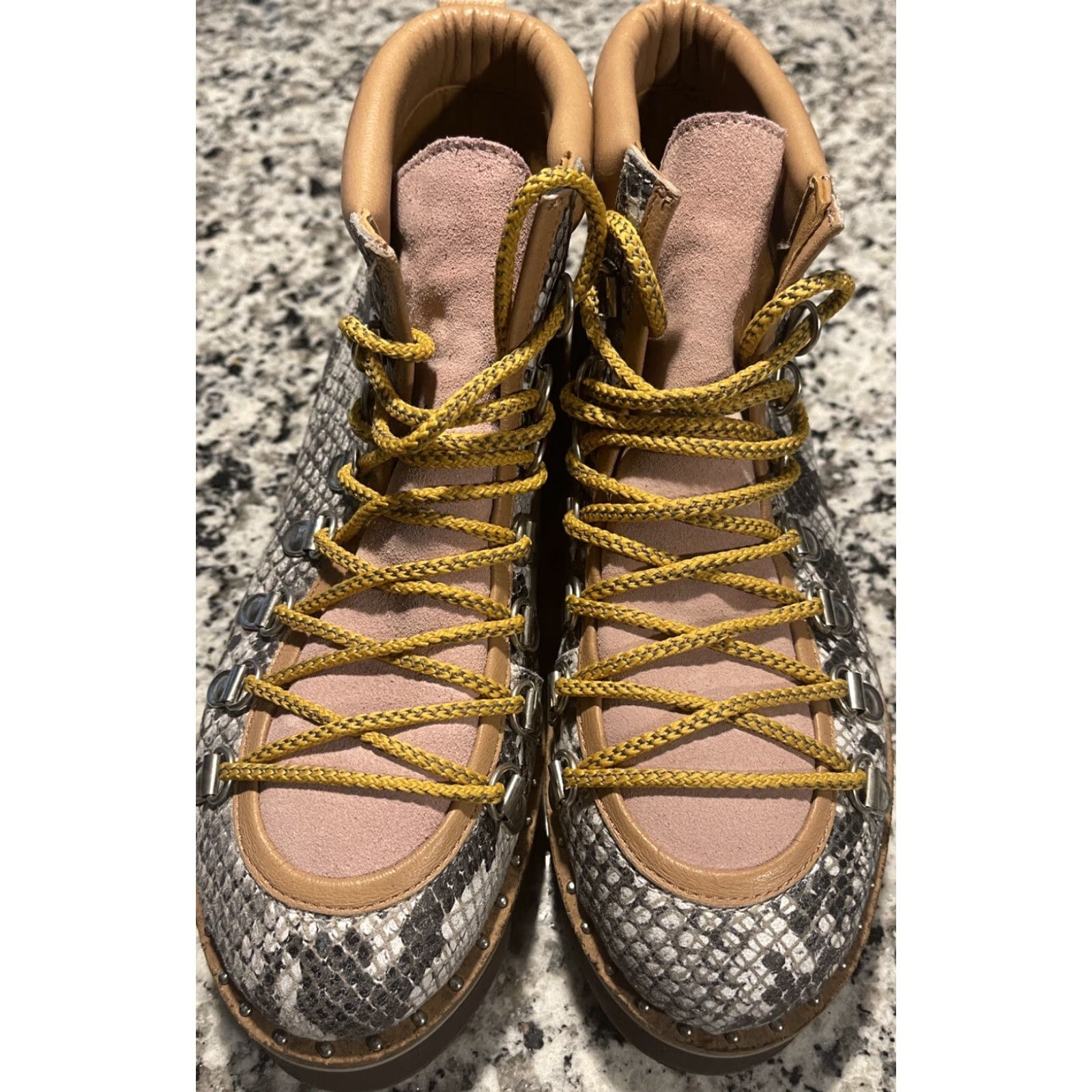 Free People Free People Durango Hiker Boots Snake Pattern Boots Sz 36 (US 6) - Womens Size US 6 / IT 36 - 4 Thumbnail