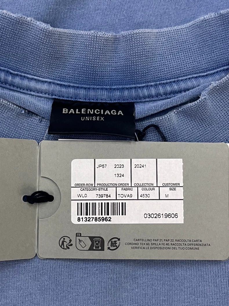 Balenciaga Balenciaga Letter print crewneck pullover T-shirt 2505-Next Size US M / EU 48-50 / 2 - 5 Thumbnail