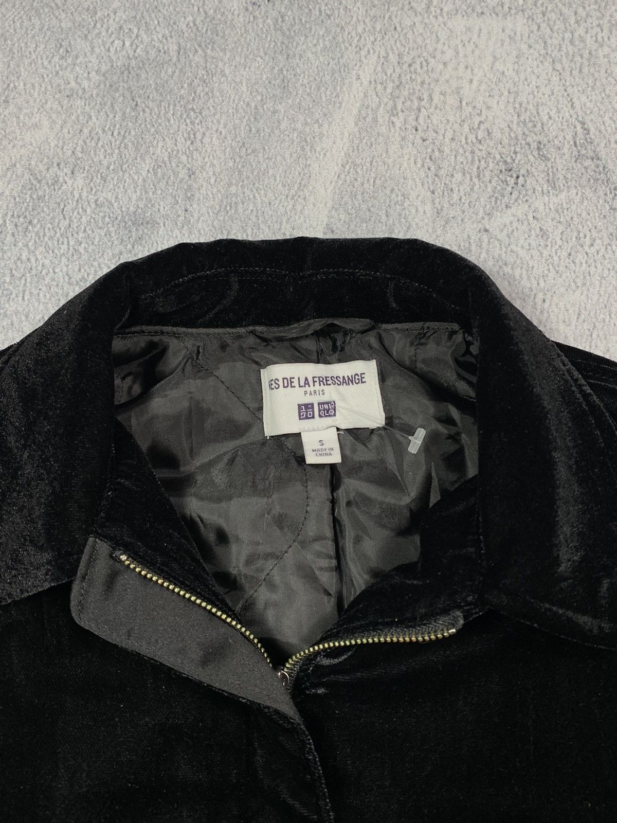 Uniqlo Vintage UNIQLO X INES DE LA FRESSANGE Paris velvet bomber Size S / US 4 / IT 40 - 4 Thumbnail