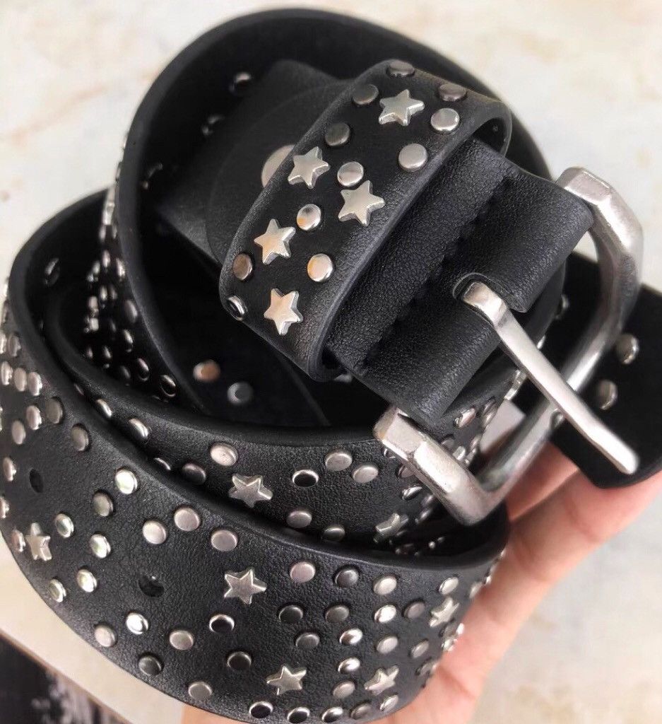 Japanese Brand × Vintage Y2K punk rock multi star rivet stud belt Size ONE SIZE - 5 Thumbnail