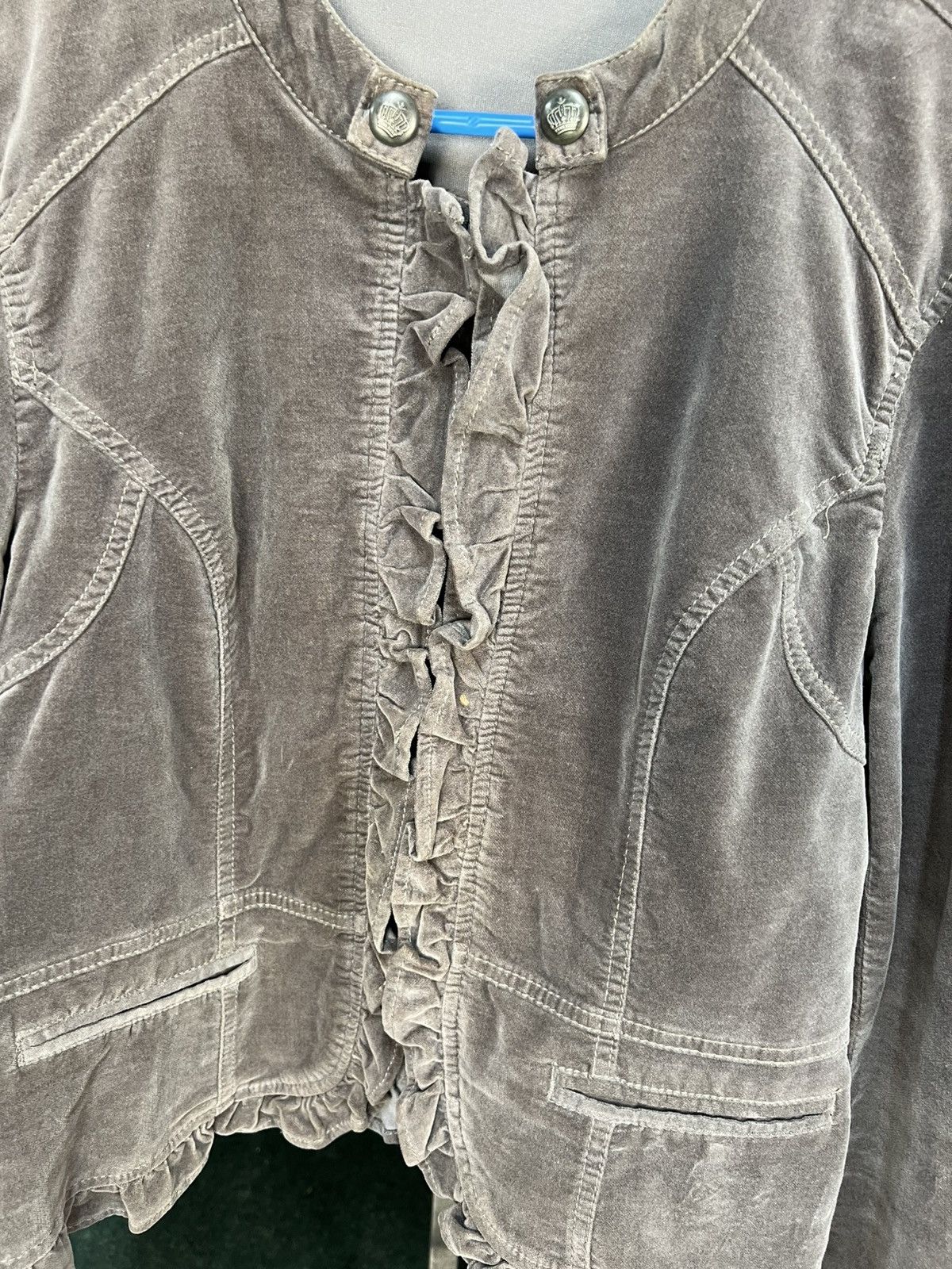 Japanese Brand Vintage Y2K Japanese Flared Napoleon Style Blazer Jacket Size XL / US 12-14 / IT 48-50 - 15 Thumbnail