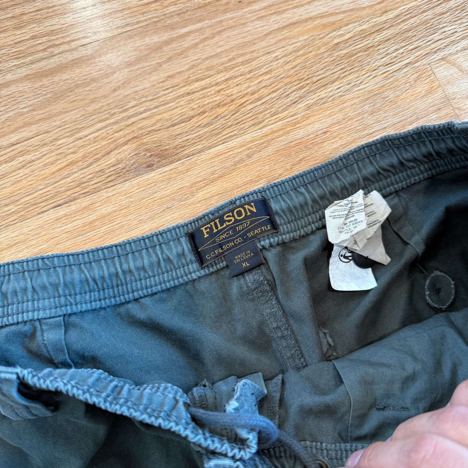 Filson Filson Oakville Canvas Drawstring Pants in Grey Oliv Size US 36 / EU 52 - 10 Thumbnail
